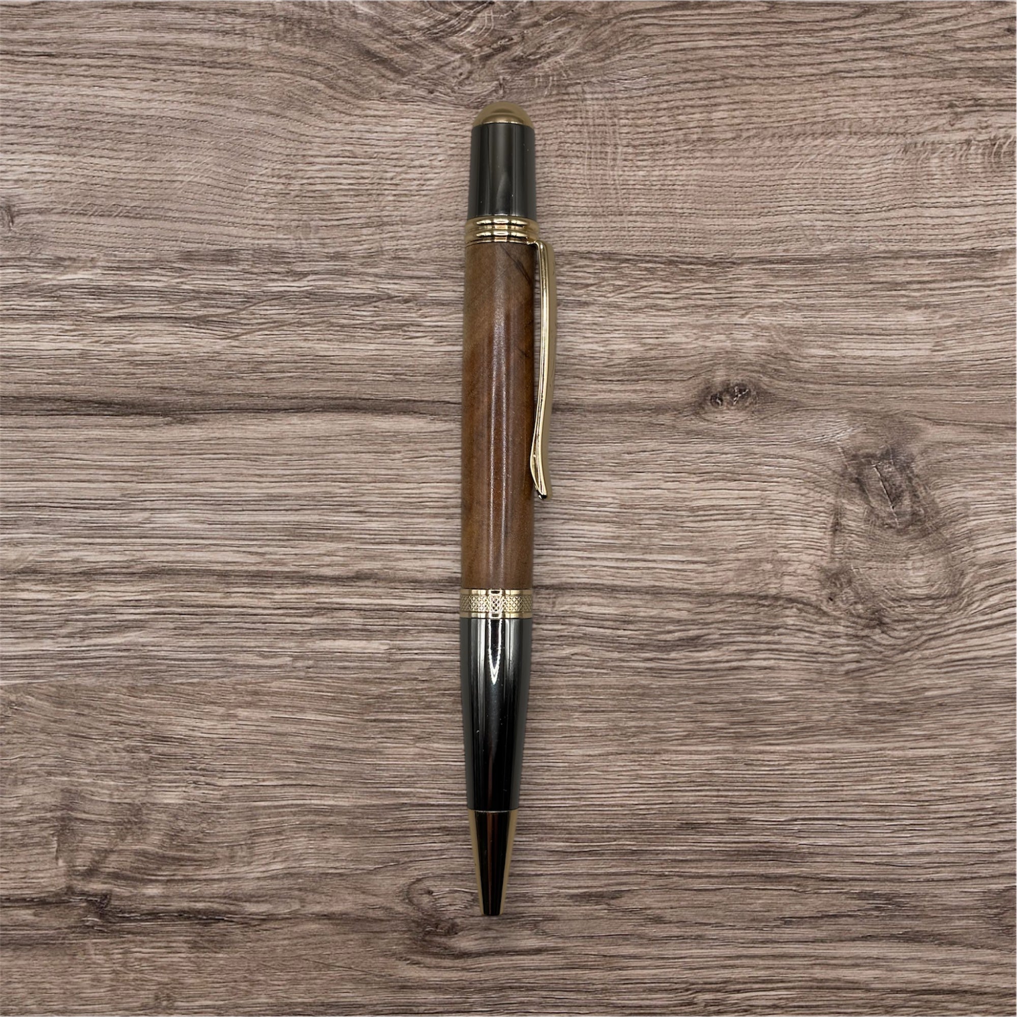 Swamp Kauri Sierra Ballpoint Pen – Gold Accents
