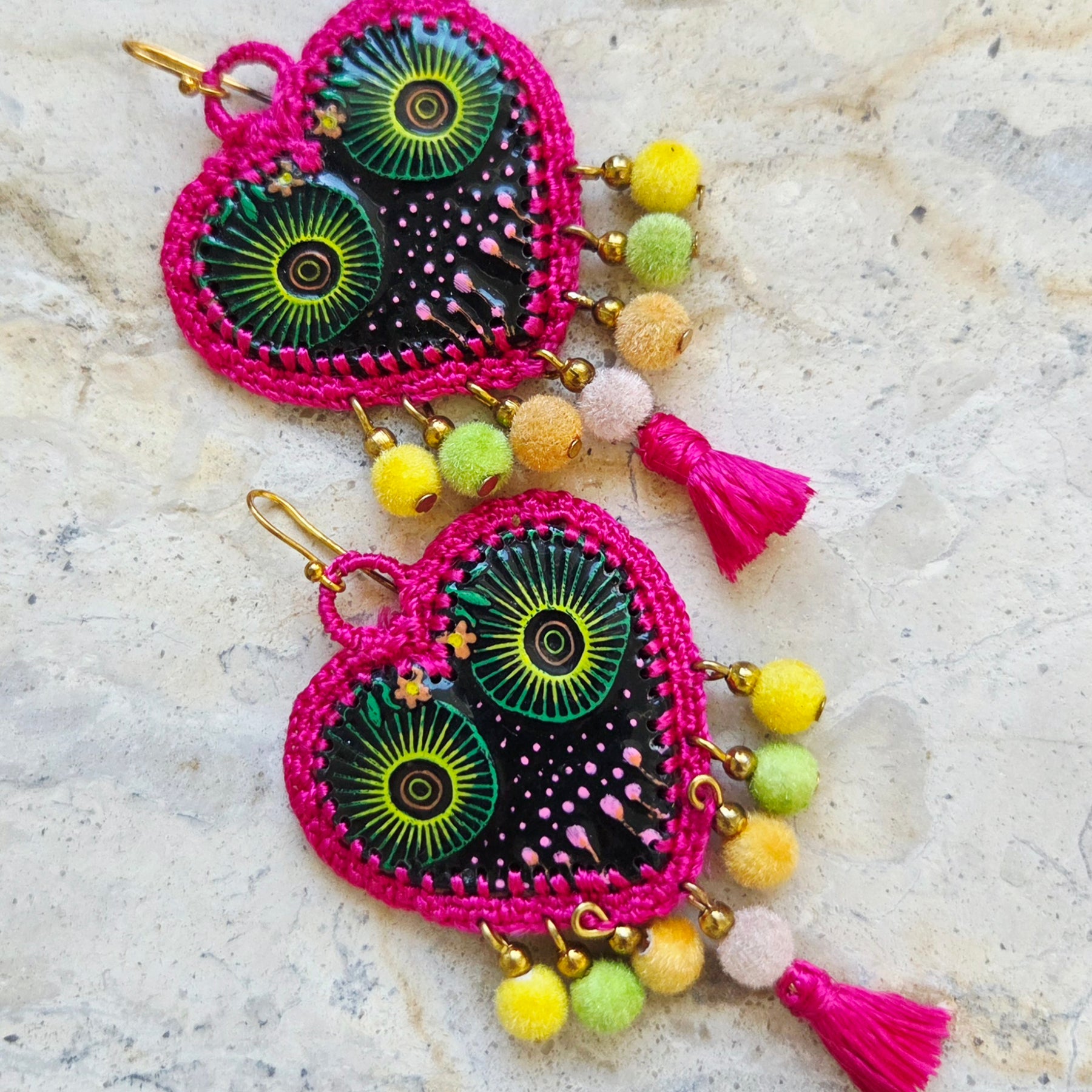 Mexican Heart Earrings