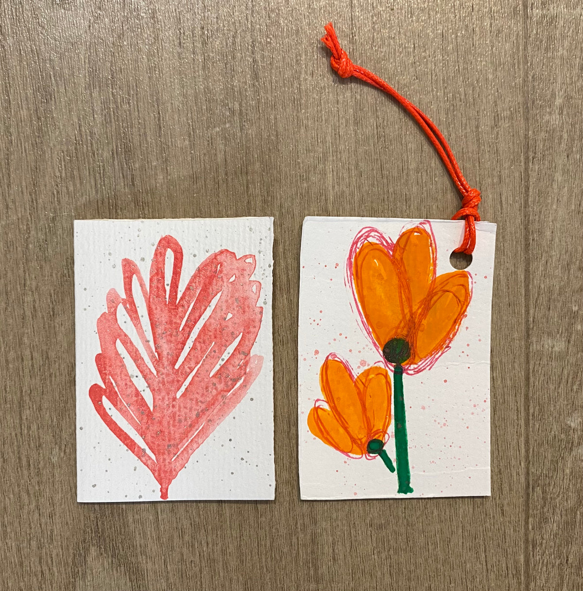 All Occasion Gift Bag – 6 Hand Painted Cards & Bookmarks plus a Pair of Earrings!