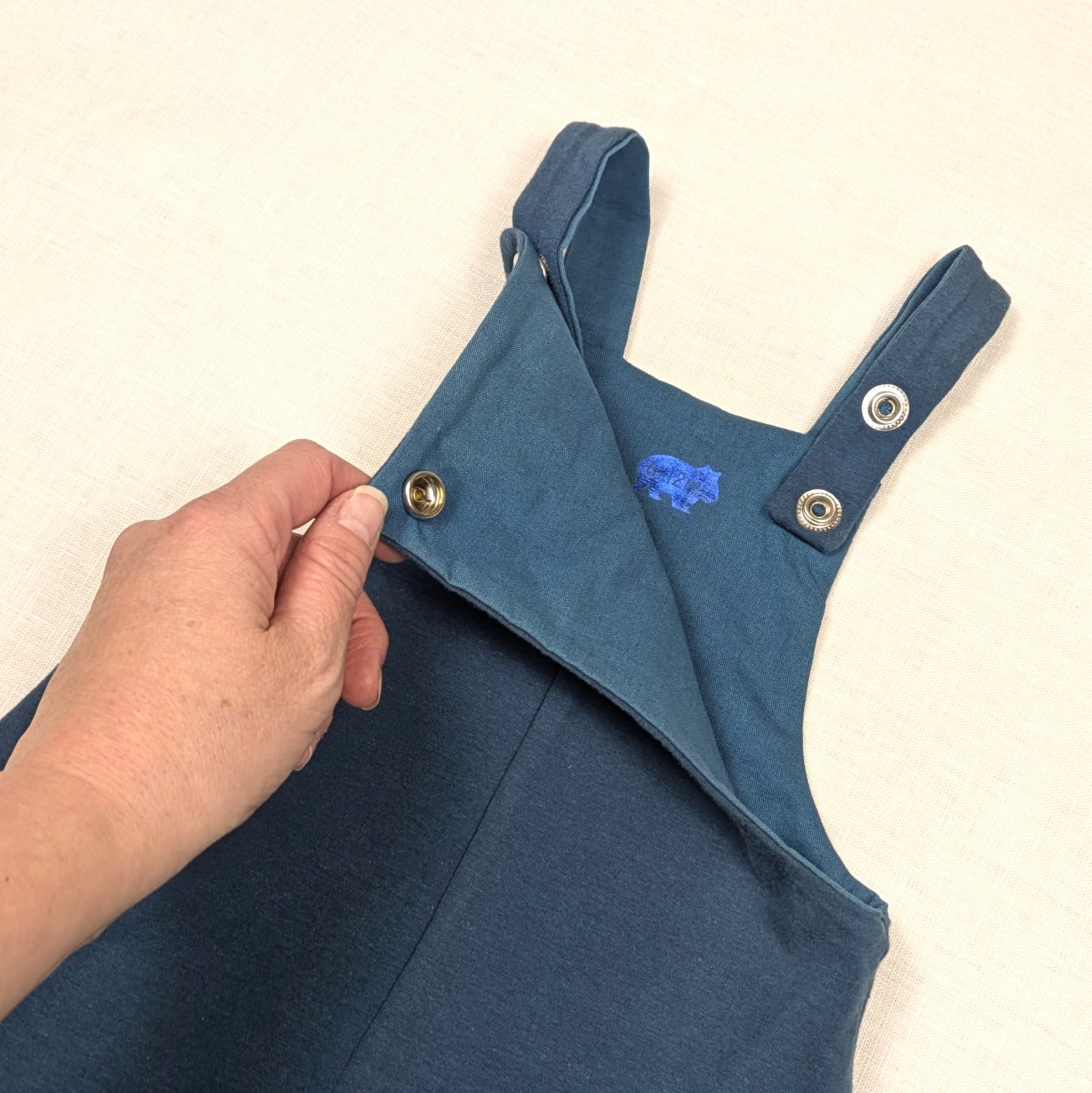 Handmade Overalls for active kids | Teal Collection | size 0