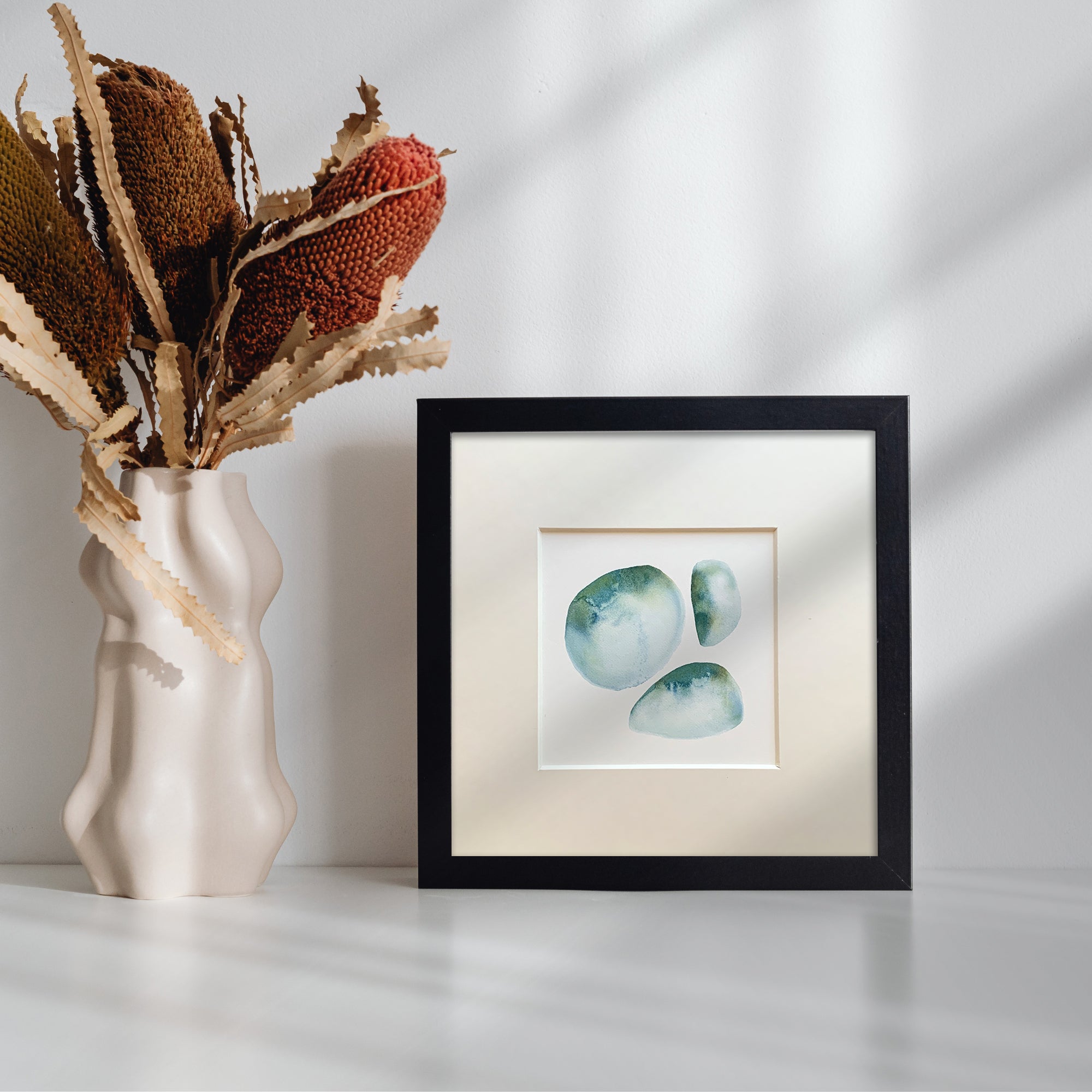 Original Hand-painted Watercolour Artwork - "Seaglass #2"