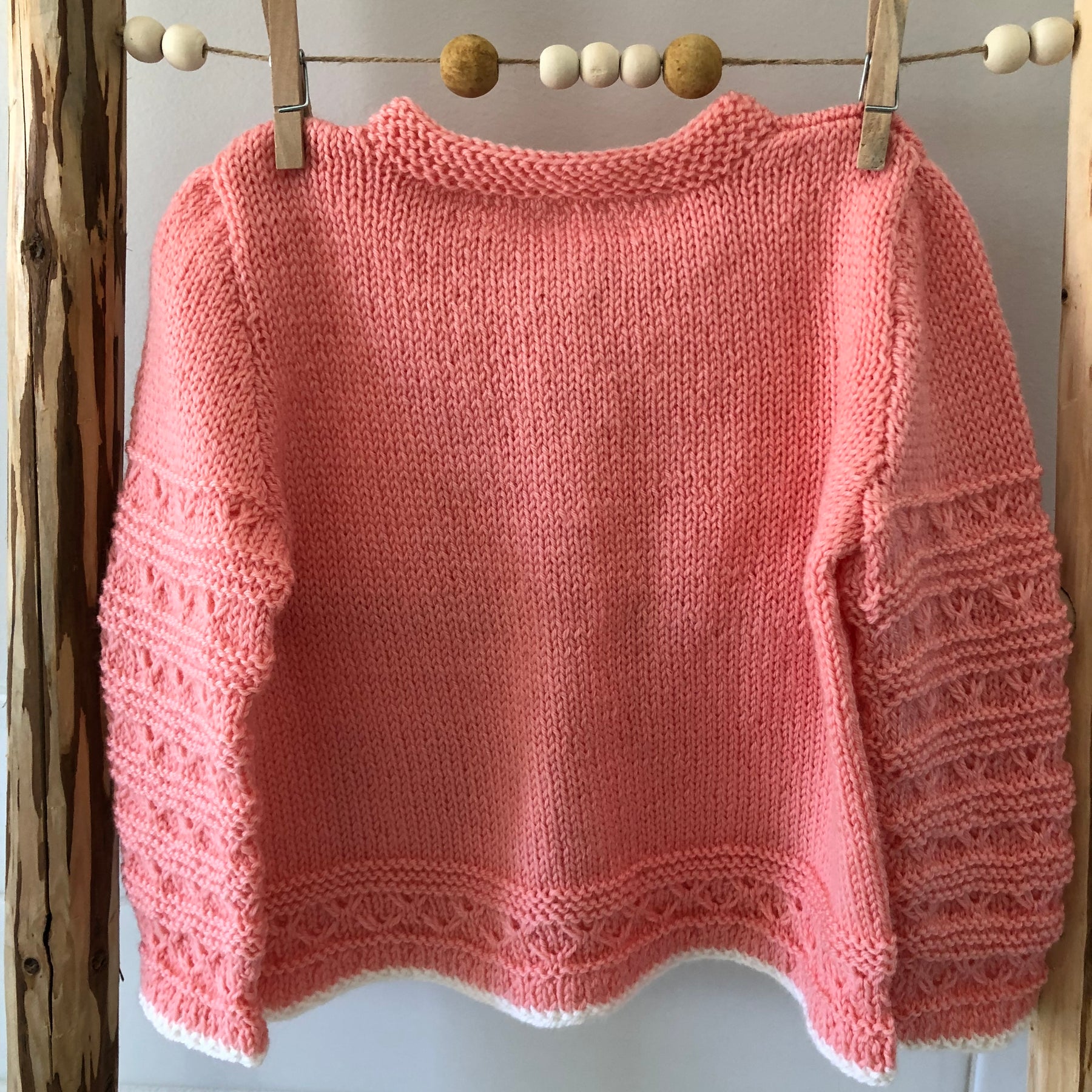 Cardigan in Melon, Size 1-2 years