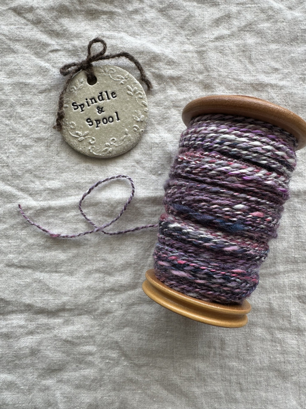 Handspun 'Mixed Berry' Merino & Silk  Crocheted Cowl