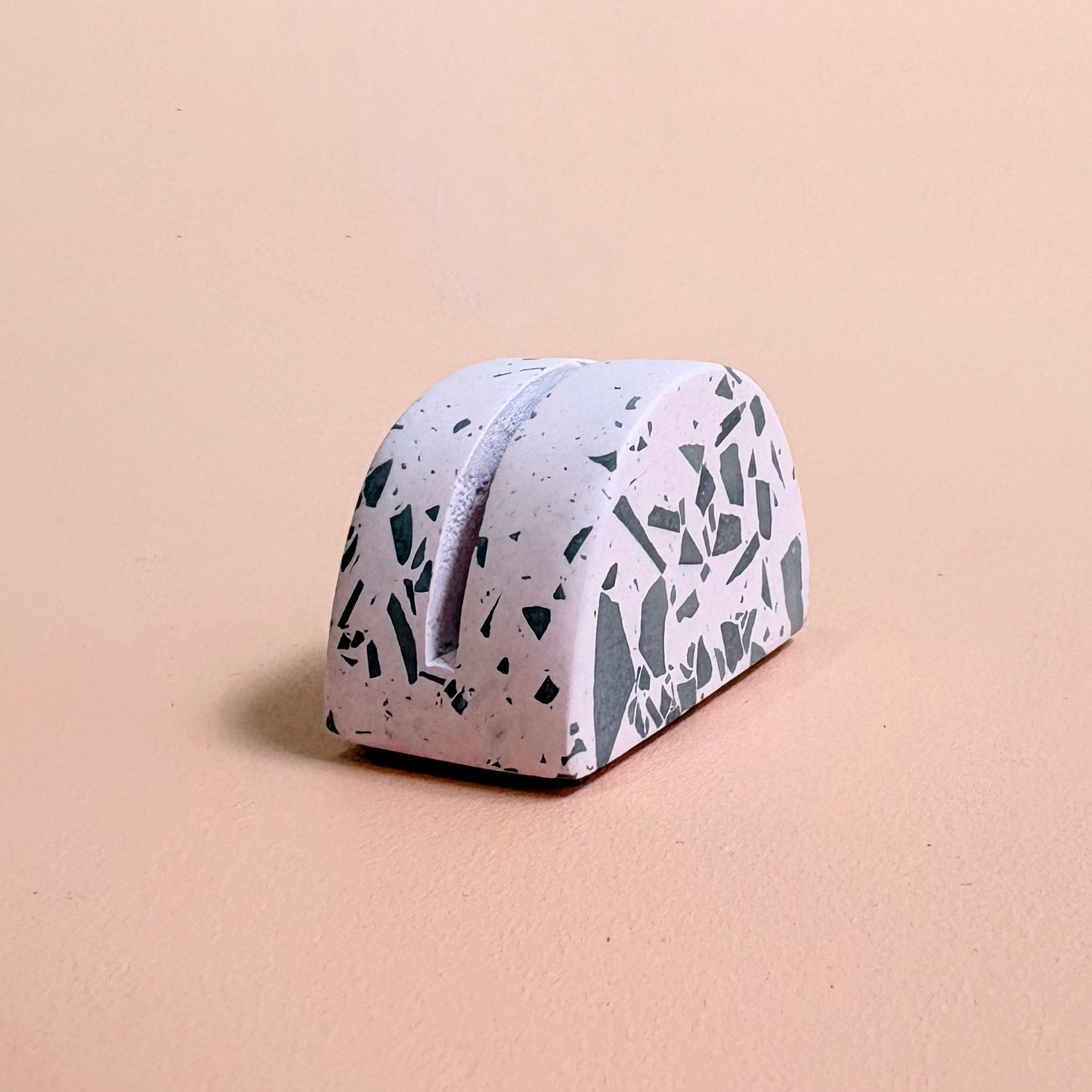 event name card holders, pink and black, business card holders