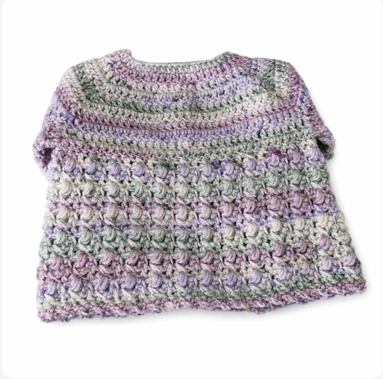 Hand Crocheted “Waratah” Baby Prints Cardigan | 0-3 months