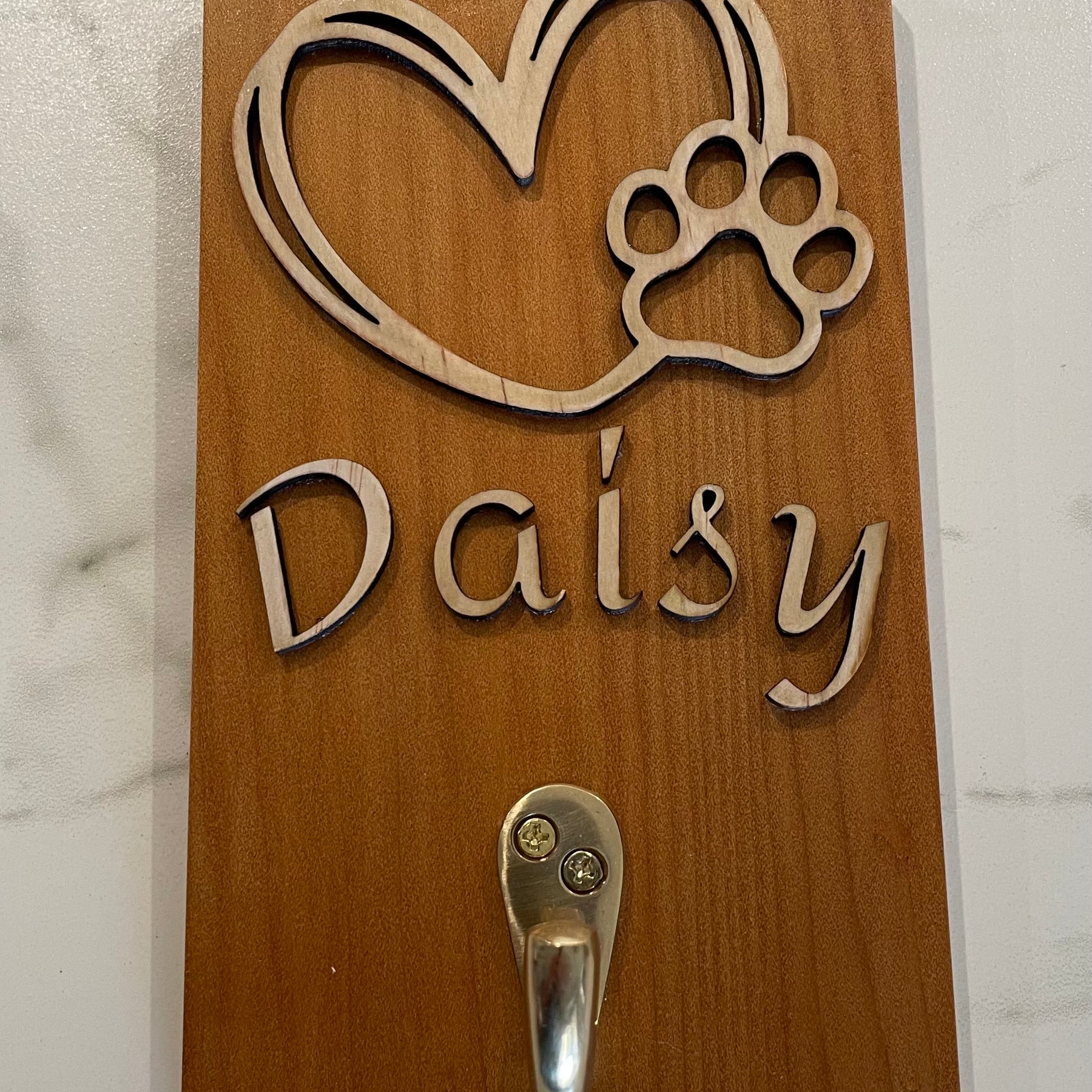 Pet lead and collar hangers