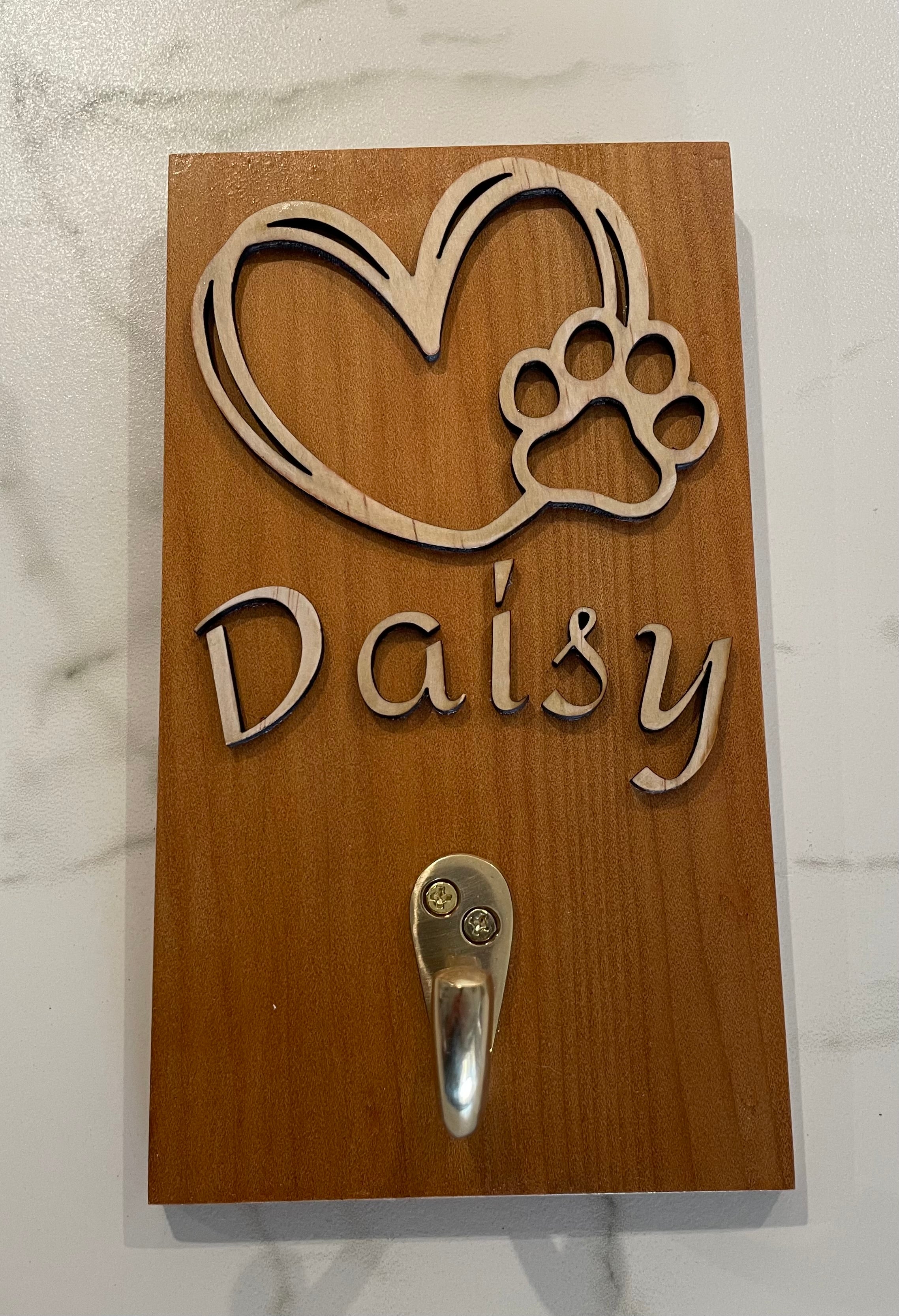 Pet lead and collar hangers