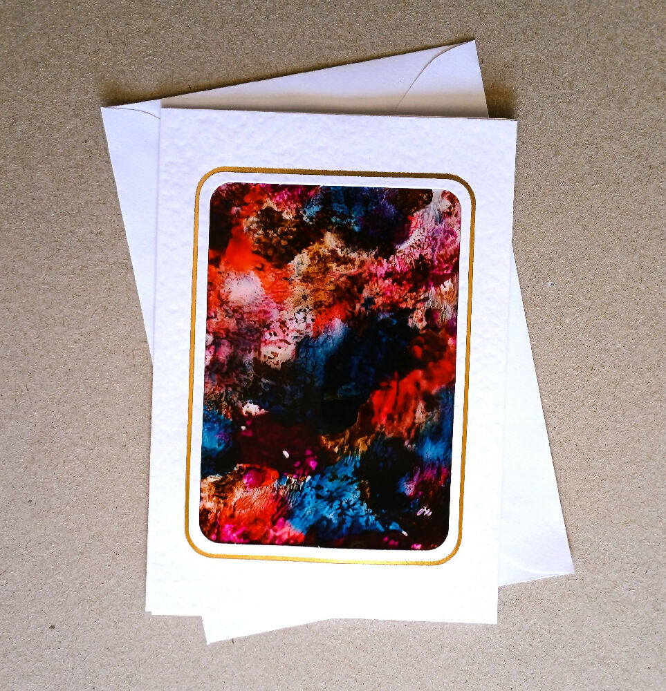 Glass paints rectangle card2 #7