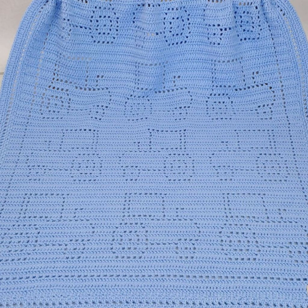 Blue Wool Tractor Blanket 4