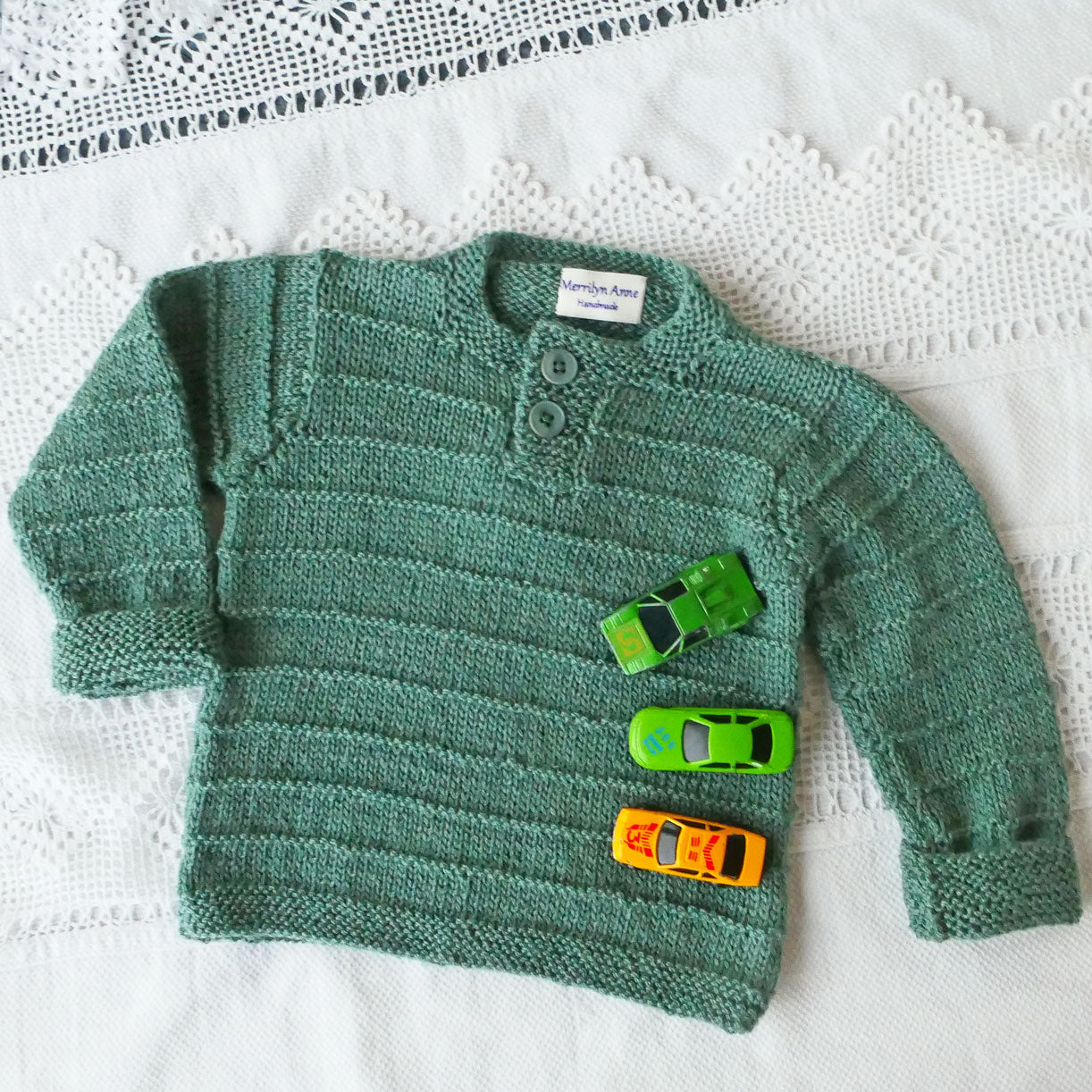 Jumper: pullover, handmade, size 0-1, wool.