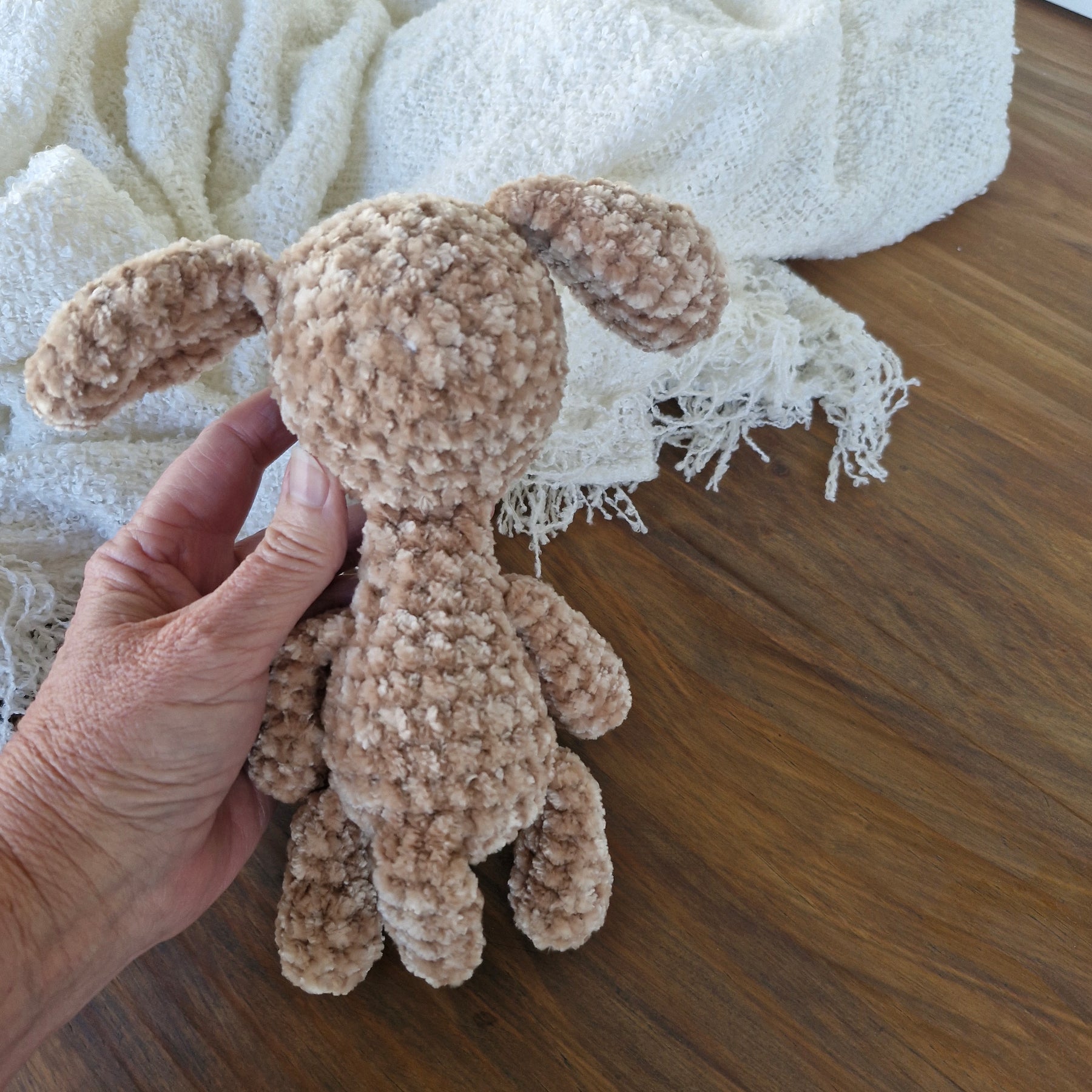 Adorable Handmade Crochet Amigurumi King Charles Spaniel Puppy