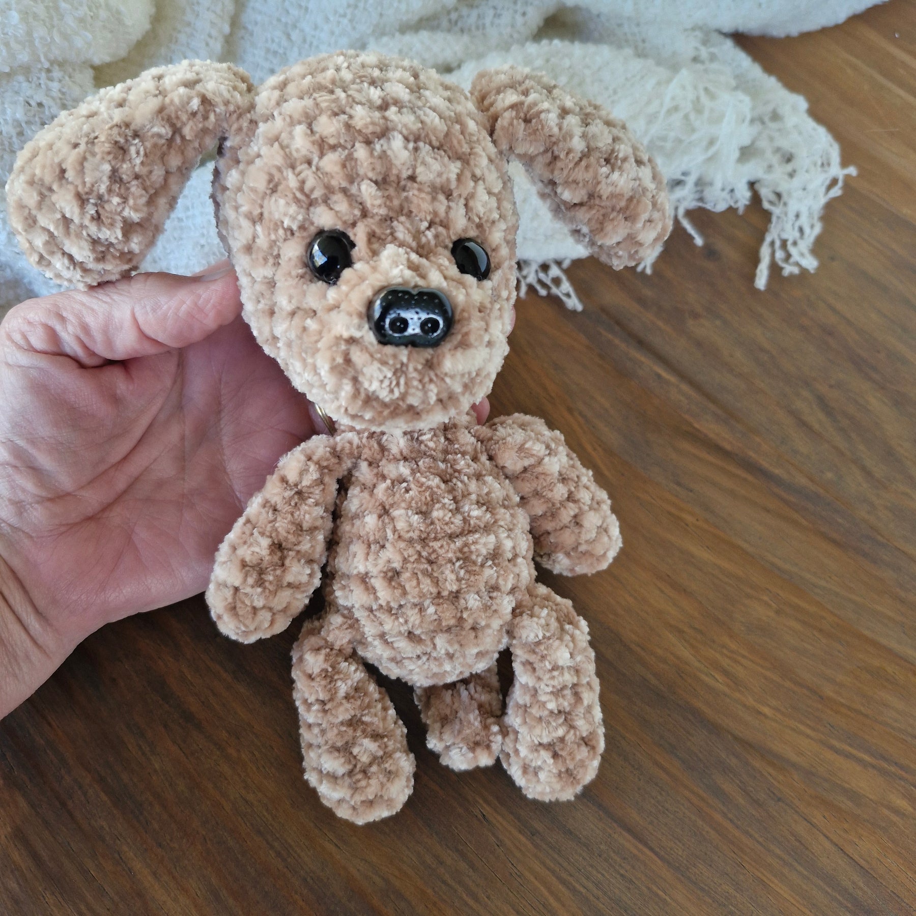 Adorable Handmade Crochet Amigurumi King Charles Spaniel Puppy