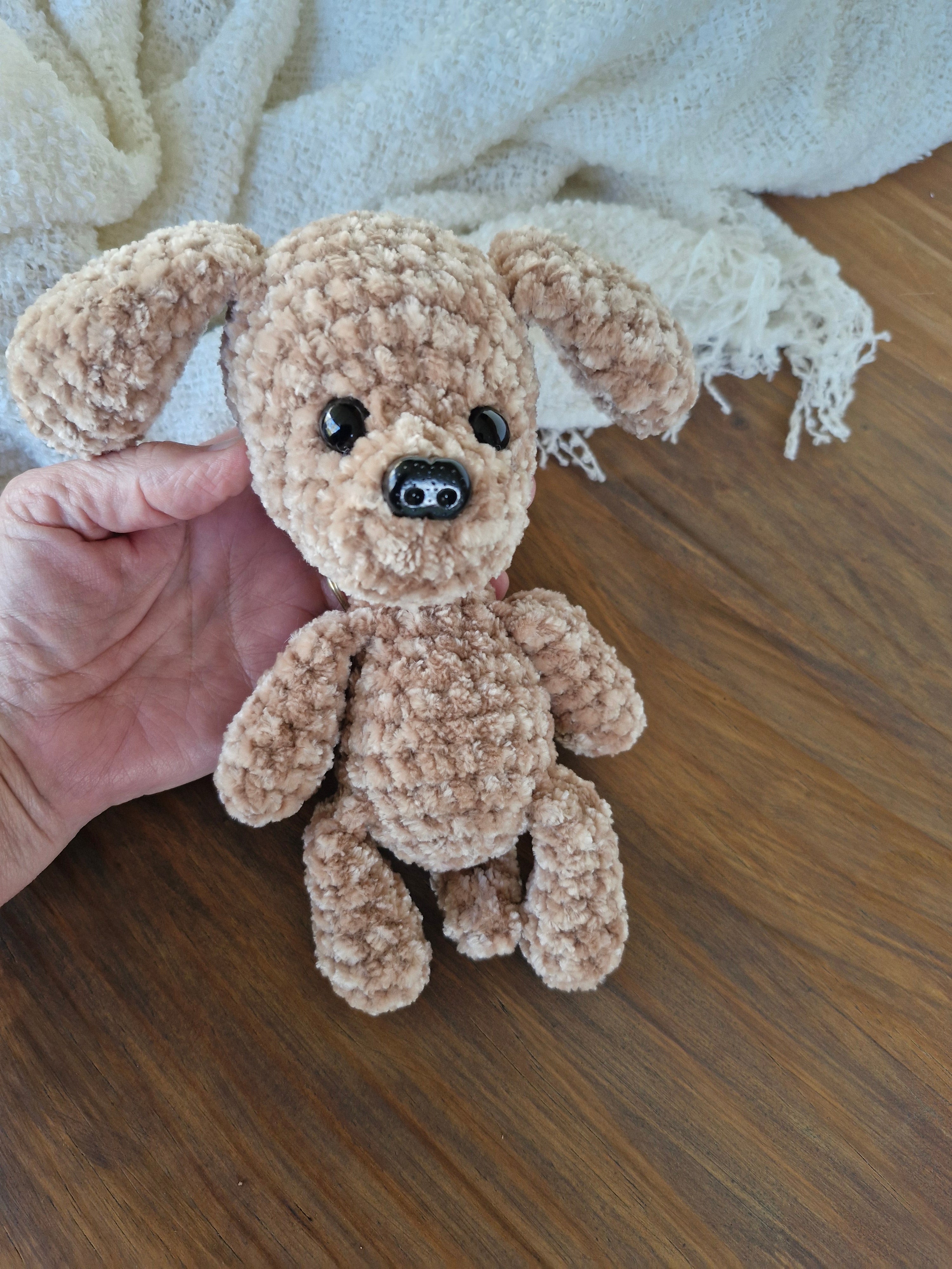 Adorable Handmade Crochet Amigurumi King Charles Spaniel Puppy