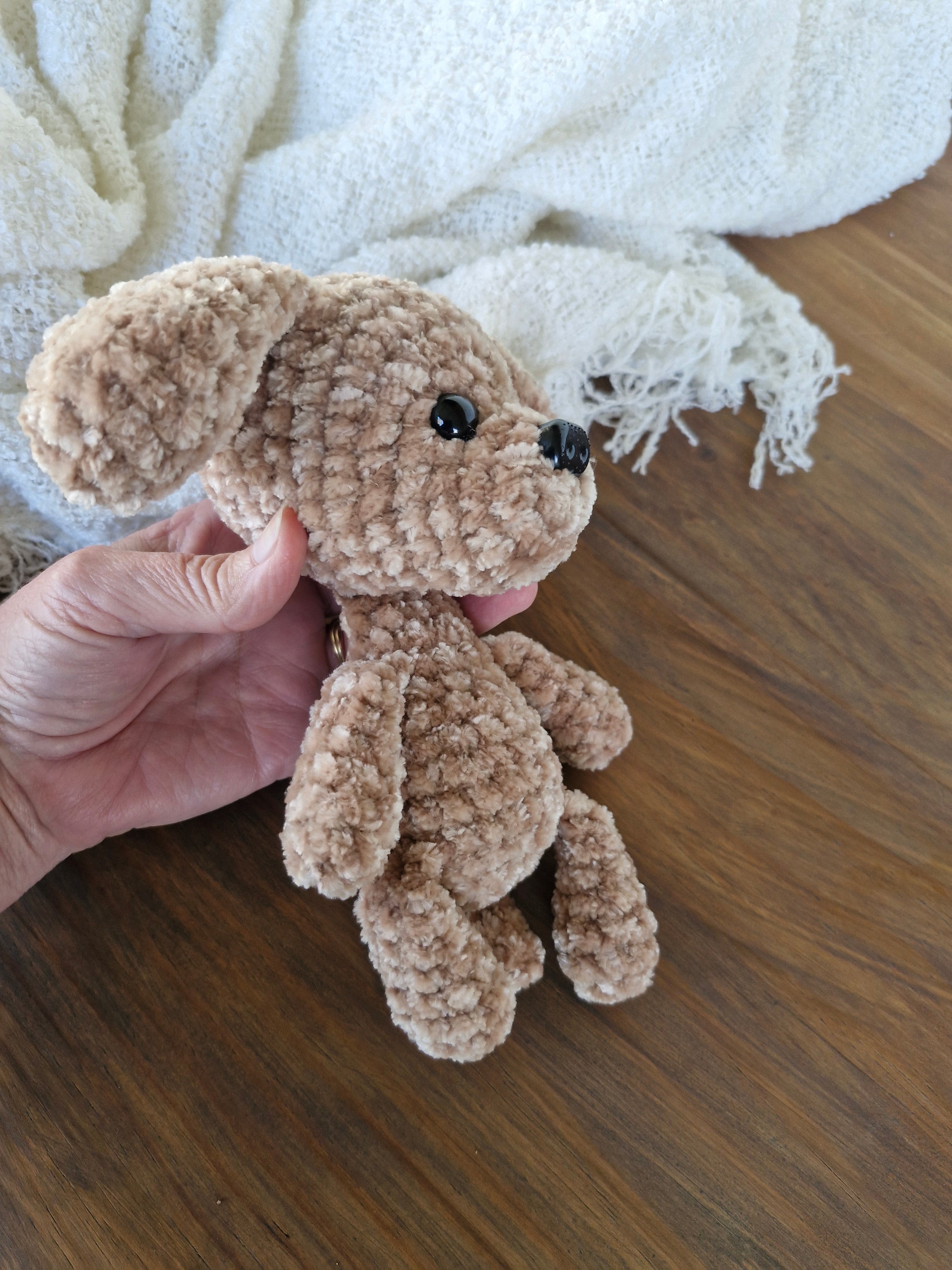Adorable Handmade Crochet Amigurumi King Charles Spaniel Puppy