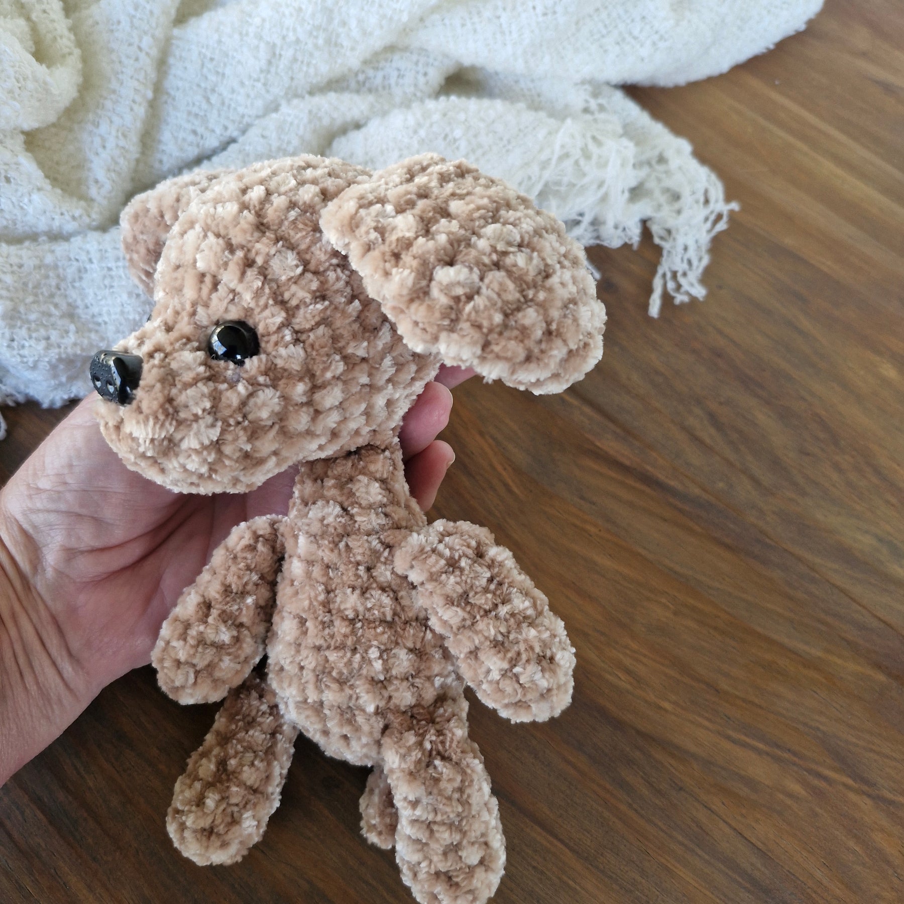 Adorable Handmade Crochet Amigurumi King Charles Spaniel Puppy