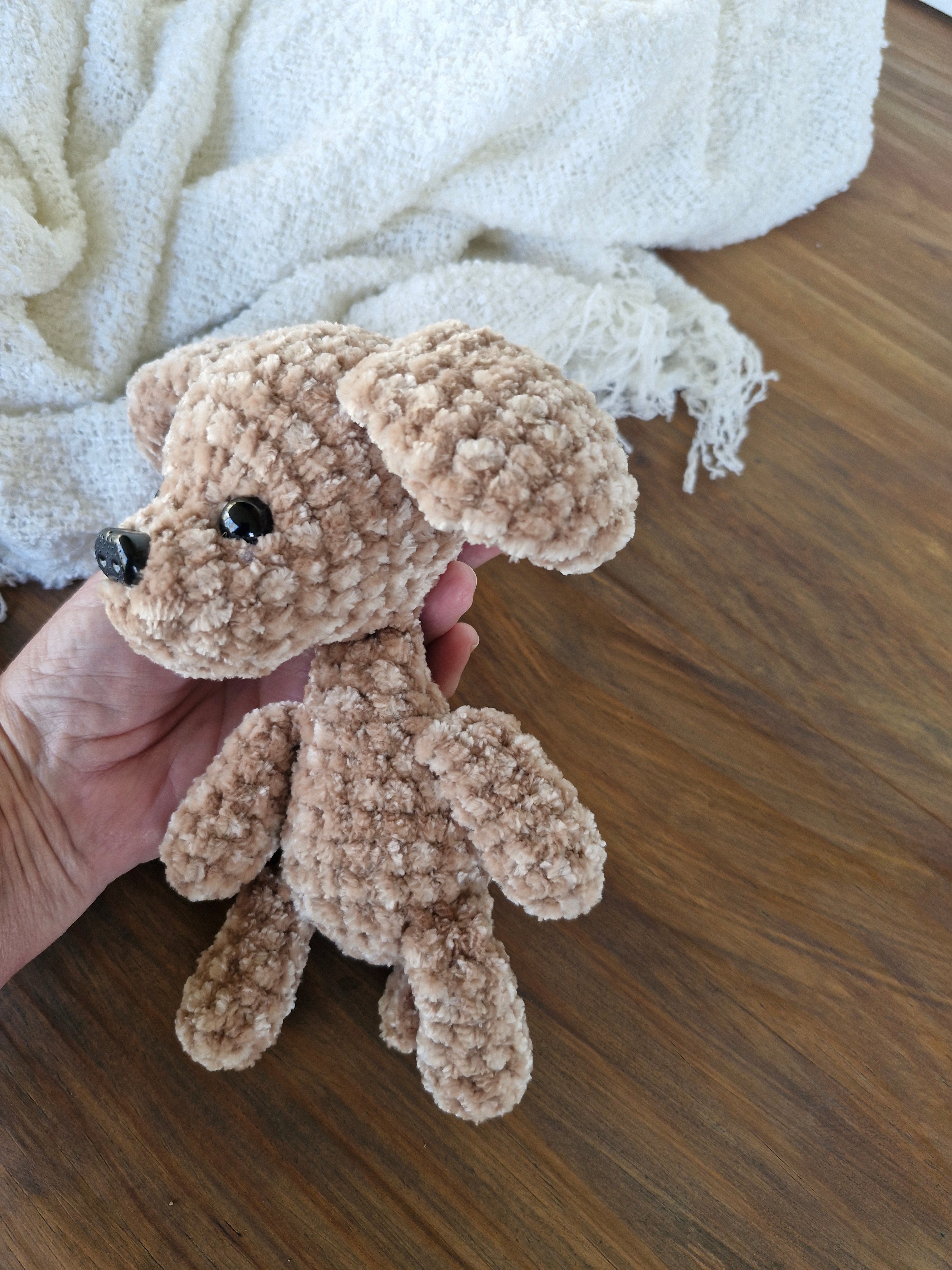 Adorable Handmade Crochet Amigurumi King Charles Spaniel Puppy
