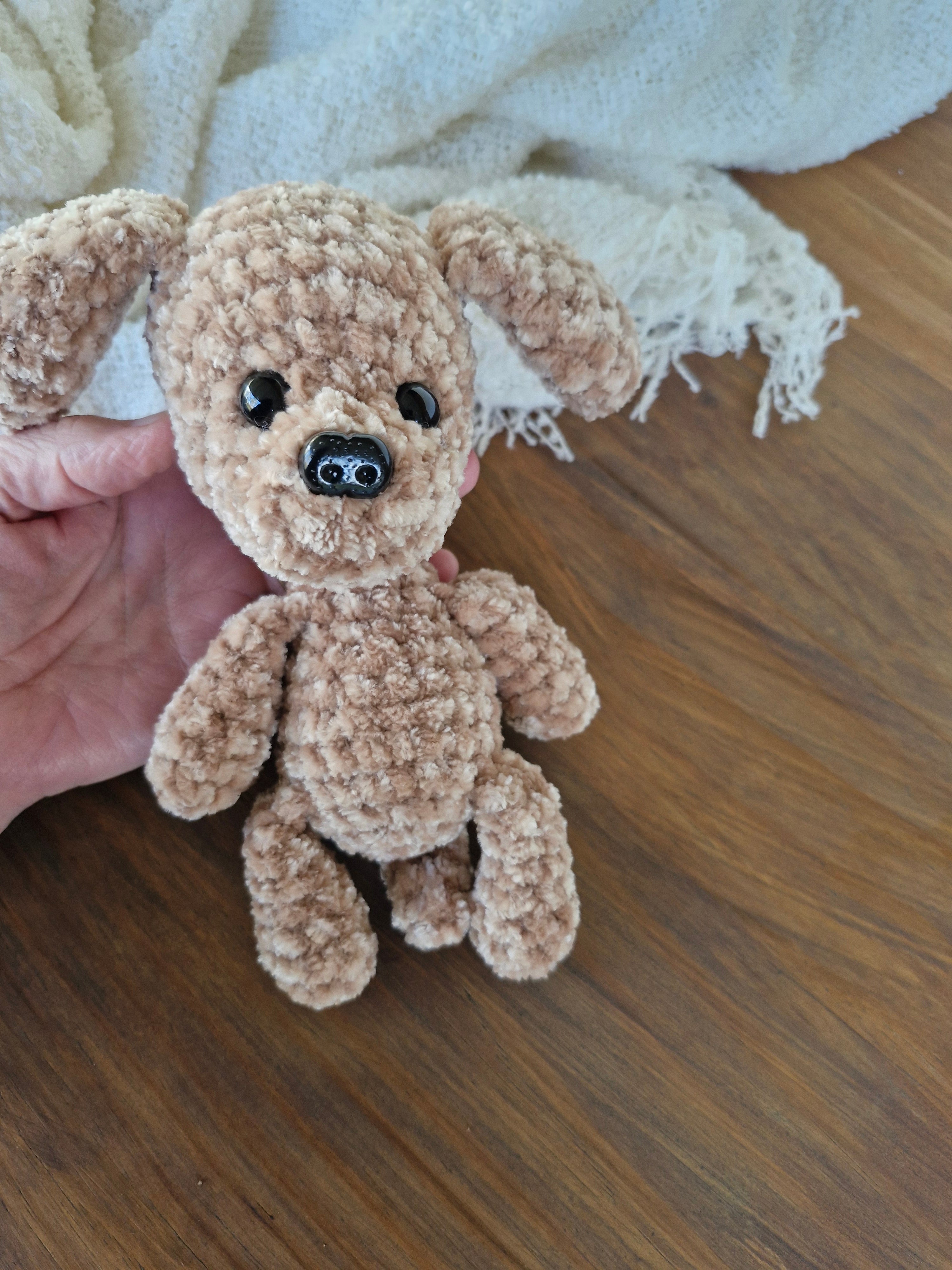 Adorable Handmade Crochet Amigurumi King Charles Spaniel Puppy
