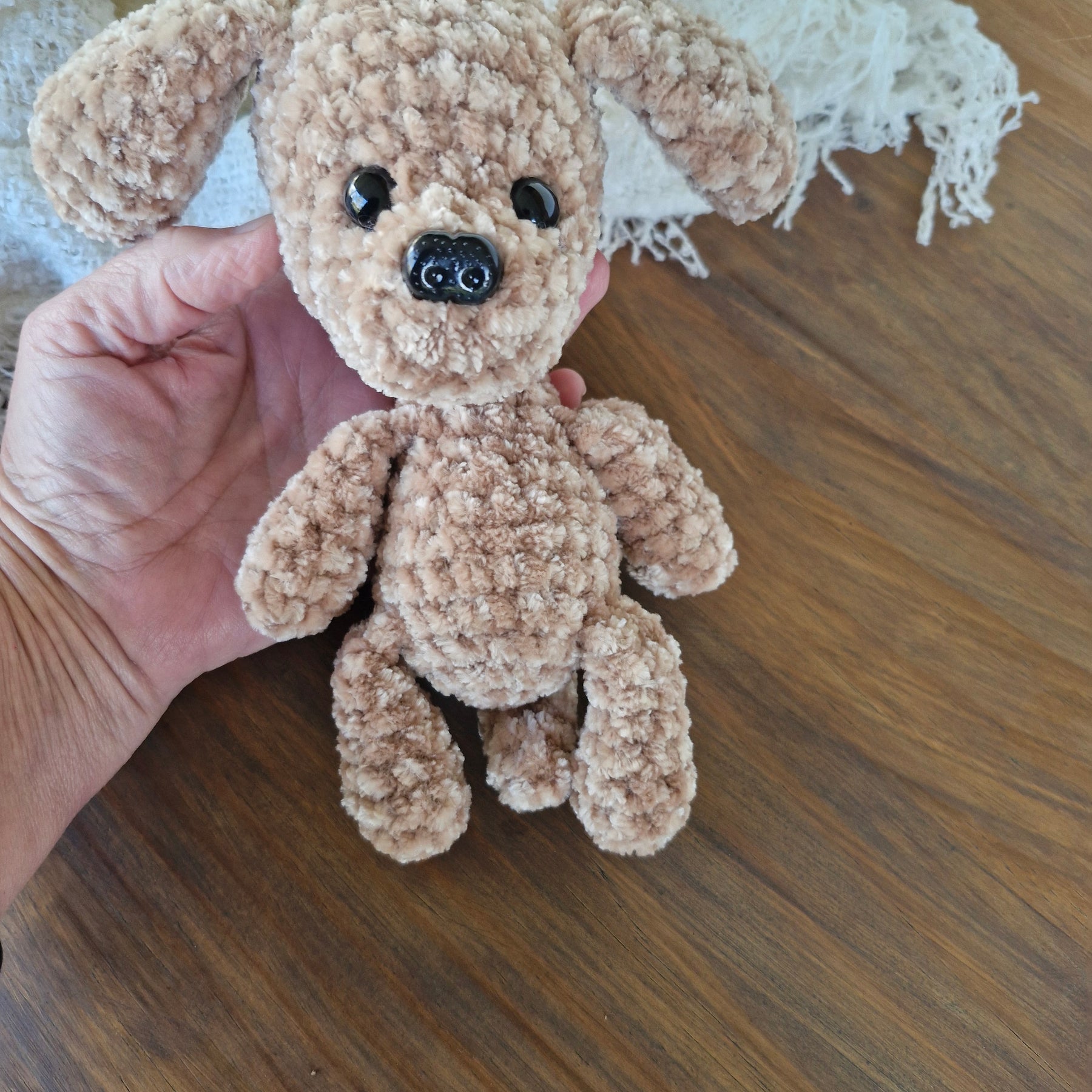 Adorable Handmade Crochet Amigurumi King Charles Spaniel Puppy