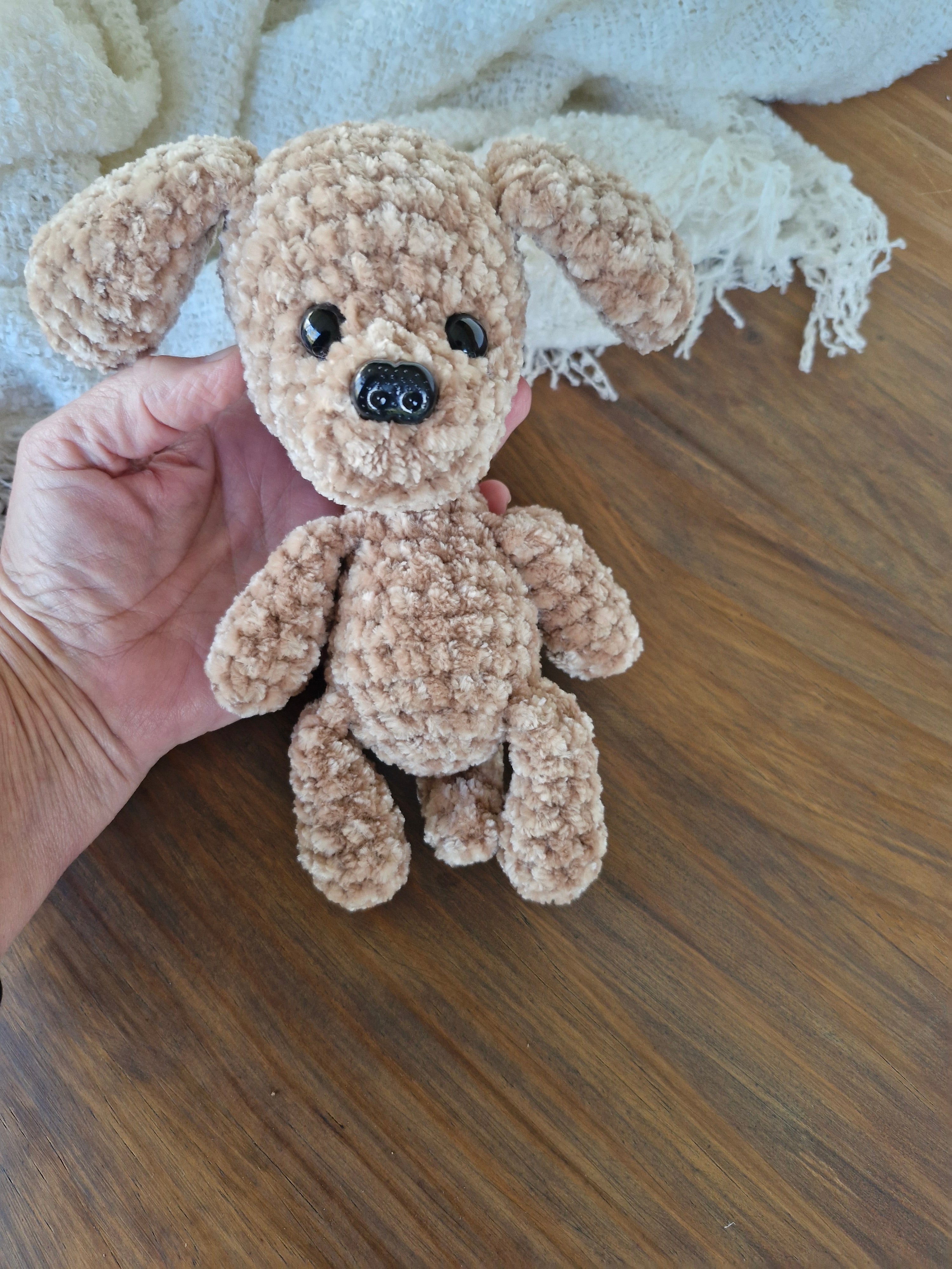Adorable Handmade Crochet Amigurumi King Charles Spaniel Puppy