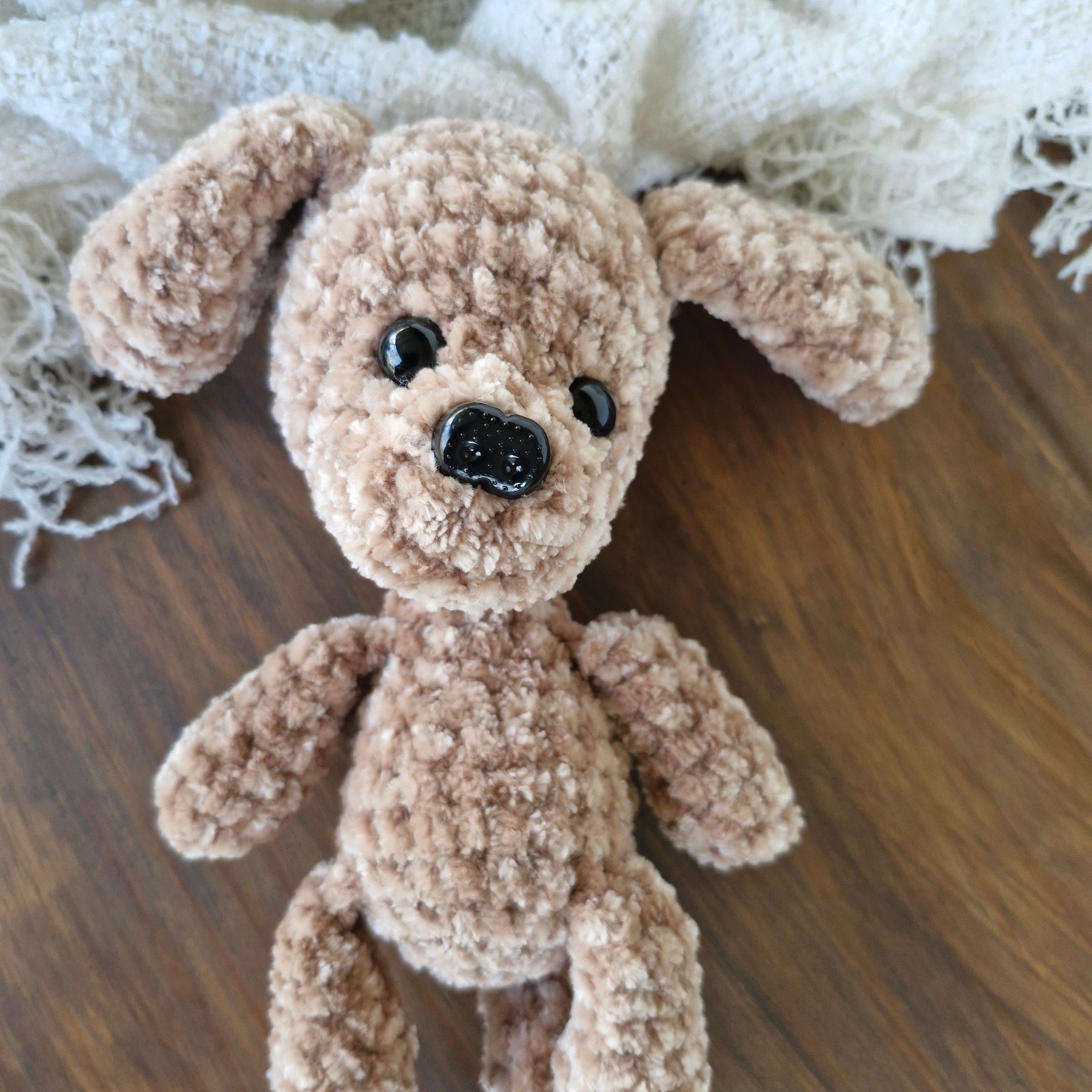 Adorable Handmade Crochet Amigurumi King Charles Spaniel Puppy