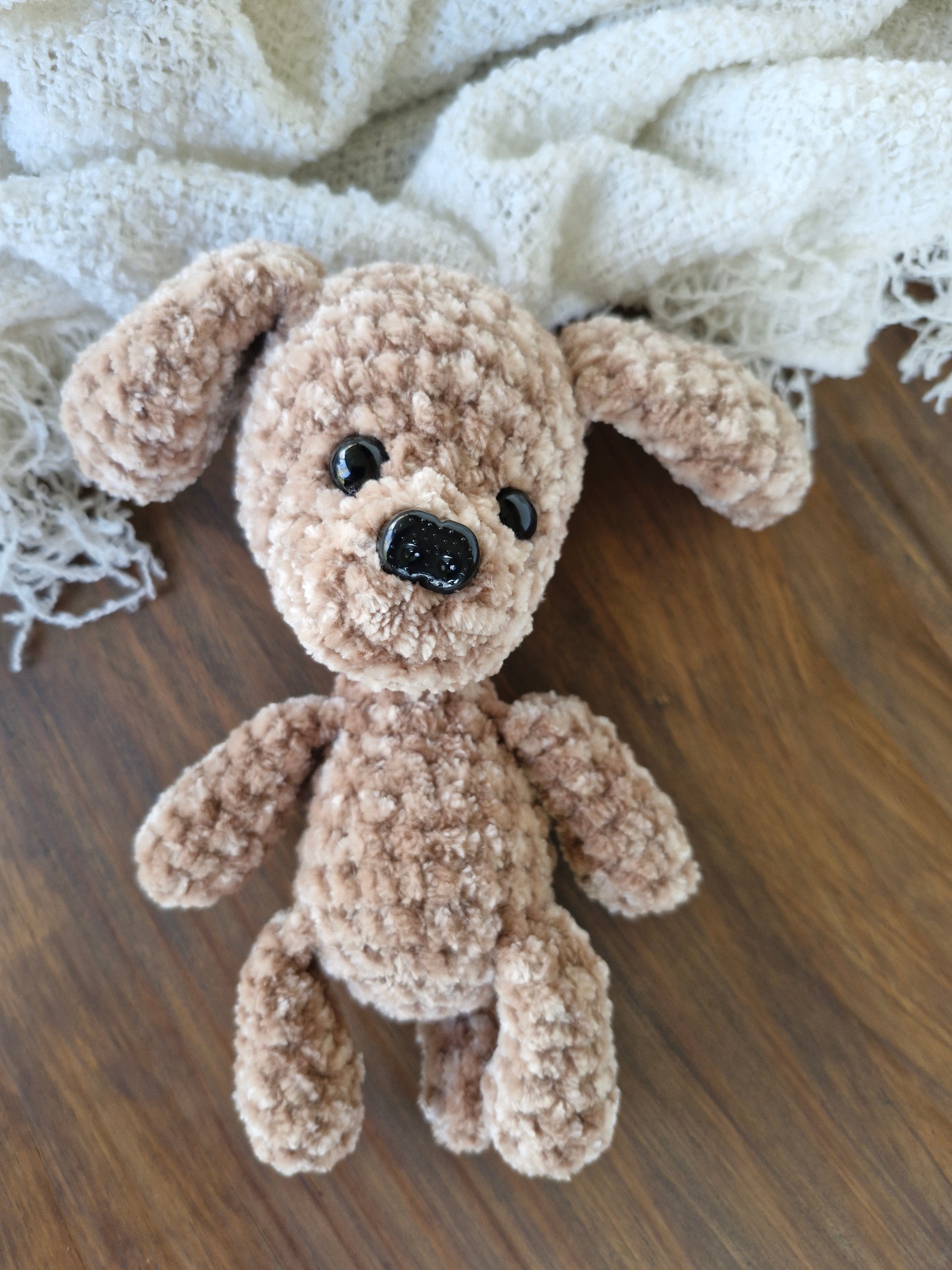 Adorable Handmade Crochet Amigurumi King Charles Spaniel Puppy