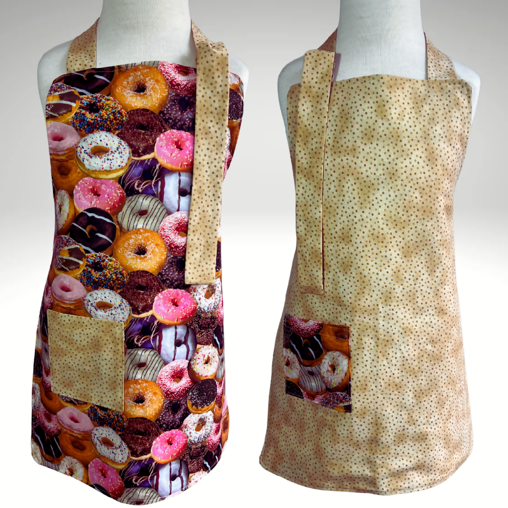 Apron ...Children's Reversible ... Donuts ... 2-3 years