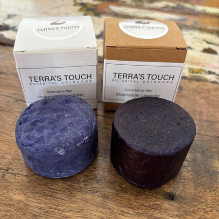 Purple Toning Shampoo & Conditioner Duo | Chamomile Lavender | Handmade Hair Care
