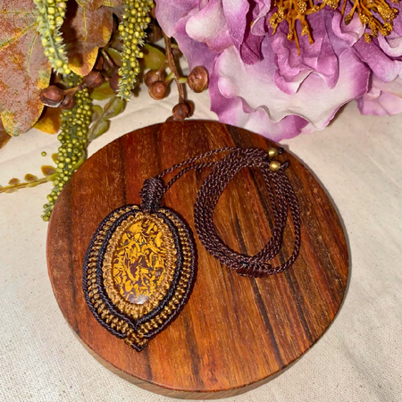 Maryum Jasper Micro Macrame Necklace