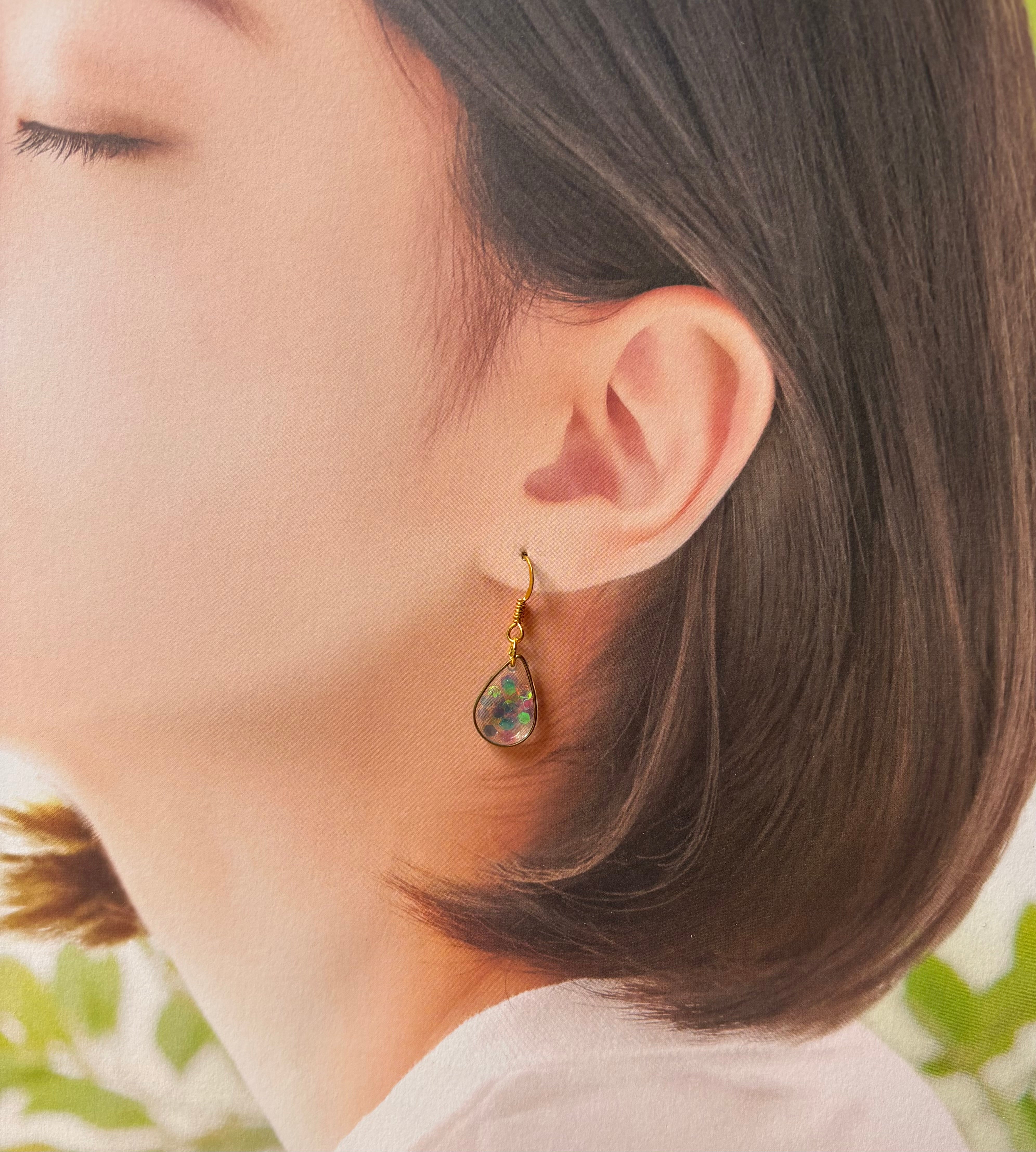 Teardrop Resin Earrings
