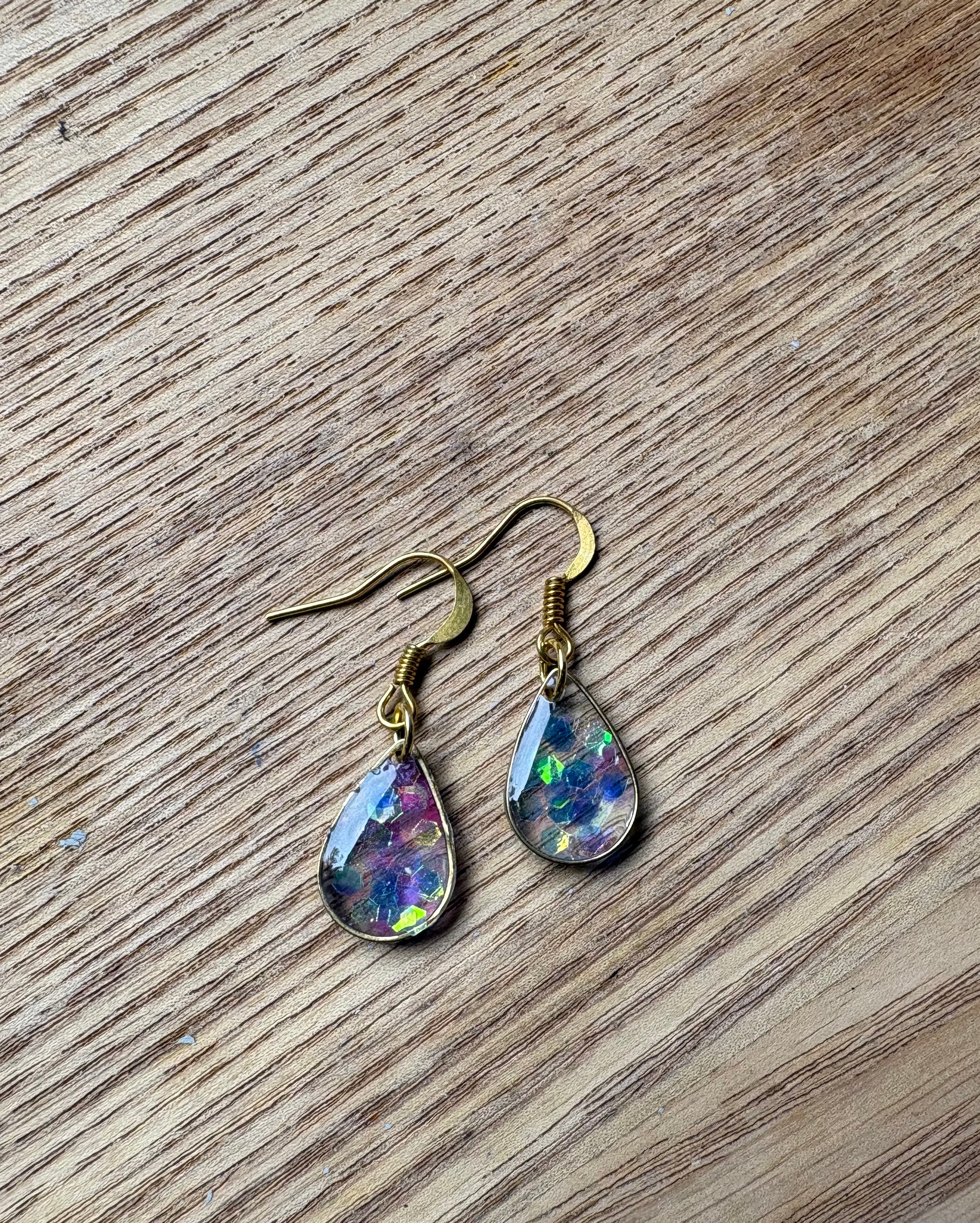 Teardrop Resin Earrings