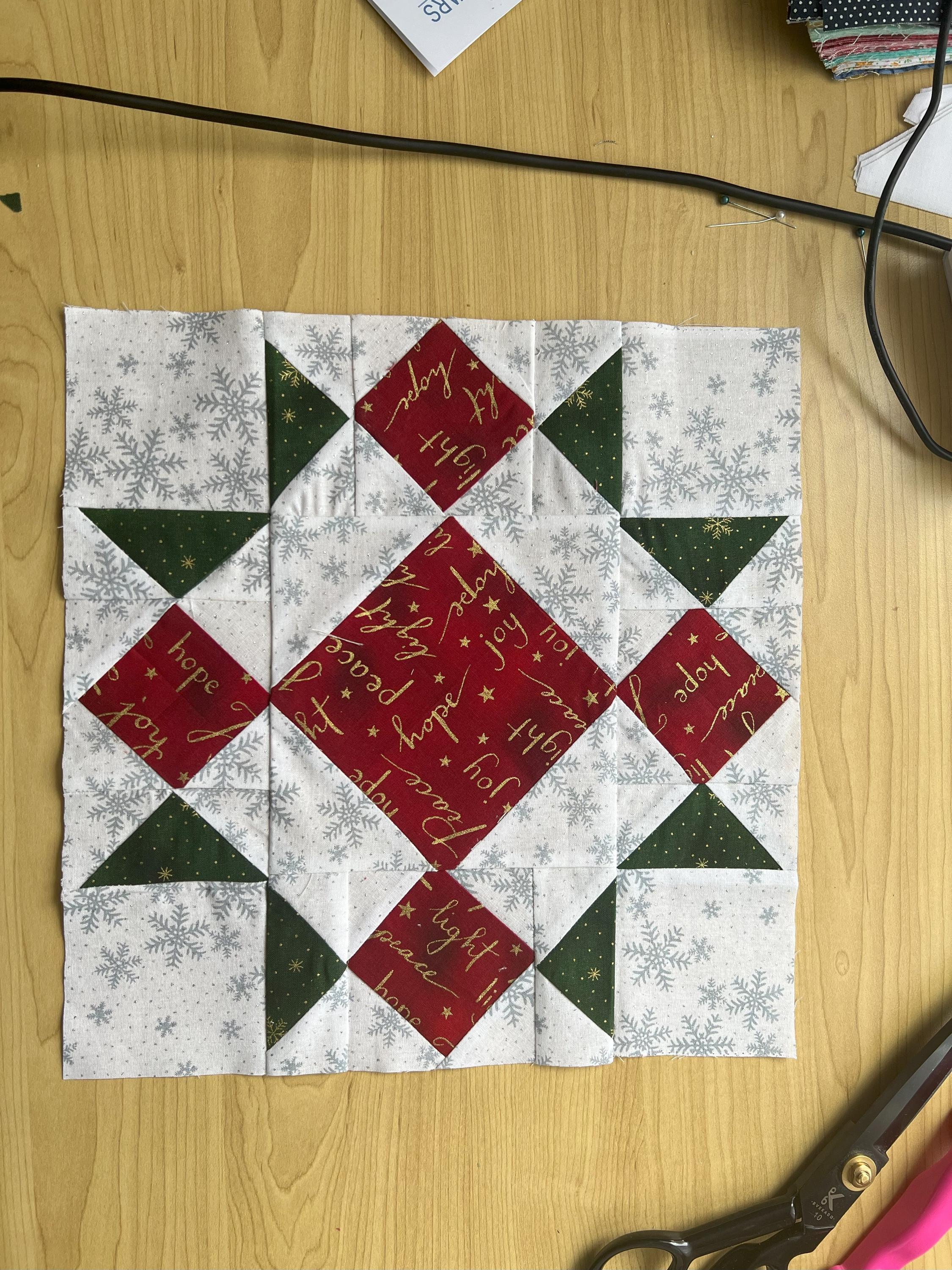 Christmas Quilt Pattern Bundle: 8 Holiday Quilt Blocks, Video Tutorial (PDF Pattern)