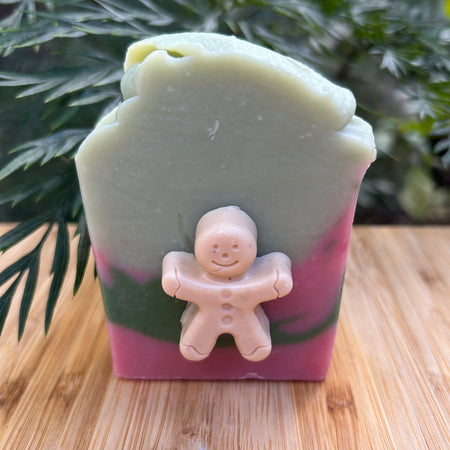 Handmade Yuzu Gingerbread Man Soap | Limited Edition Christmas Bar