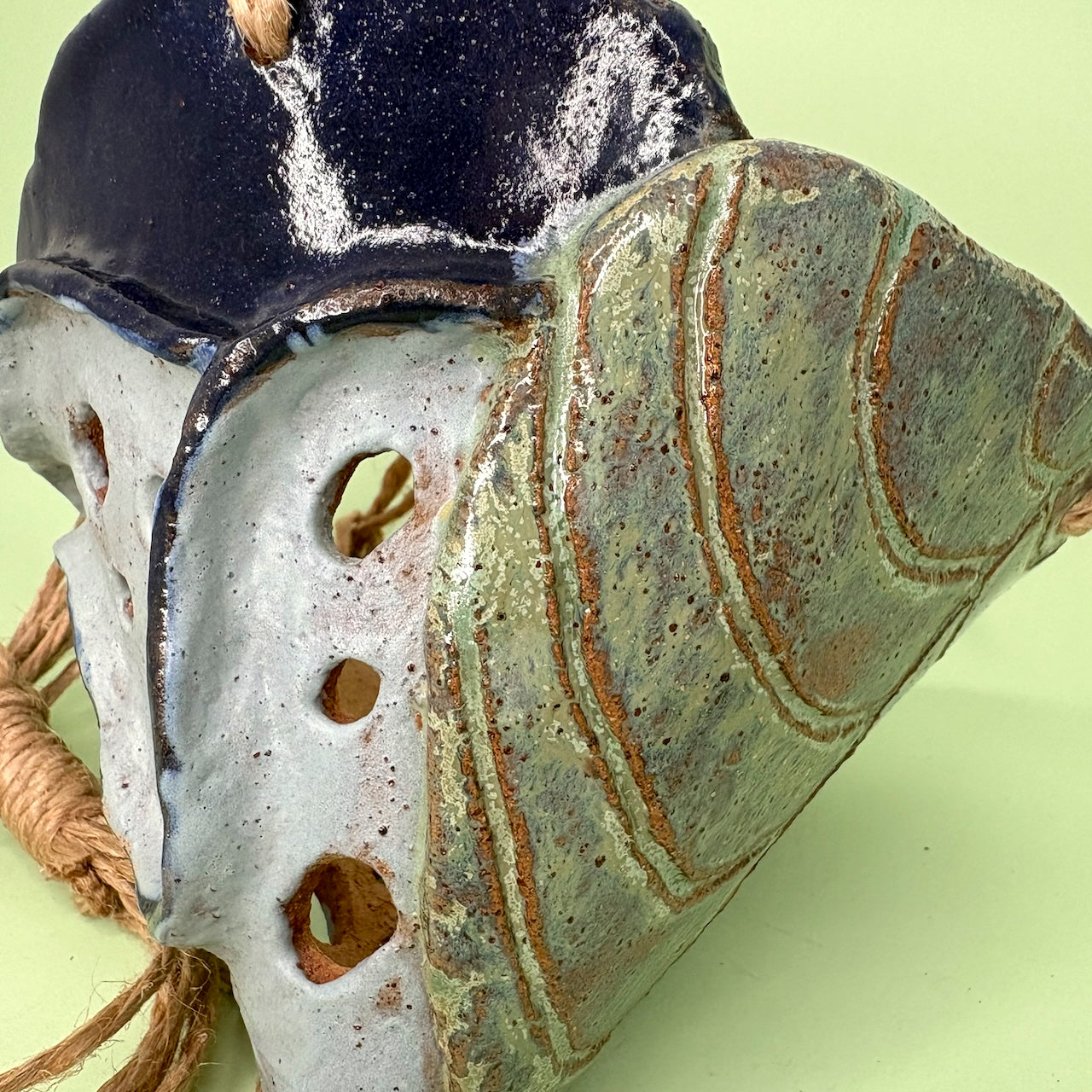 Ceramic hanging large cone orchid pot