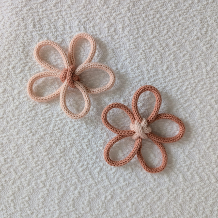 Knitted Wire Flowers