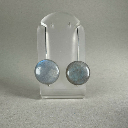 Labradorite and sterling silver earrings