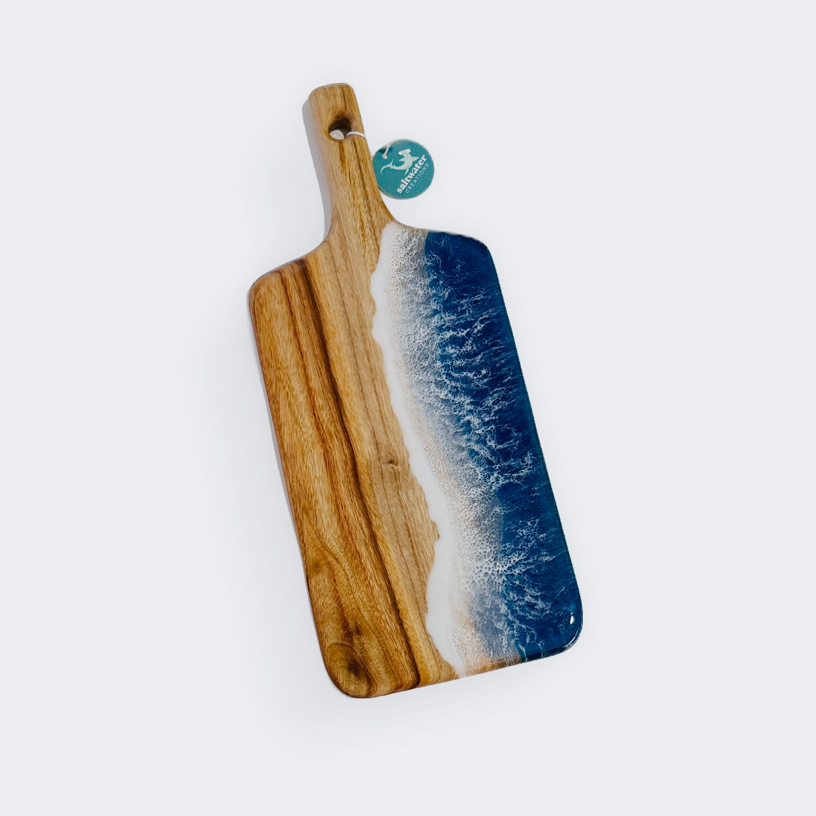 Resin Paddle Serving Board - Blue