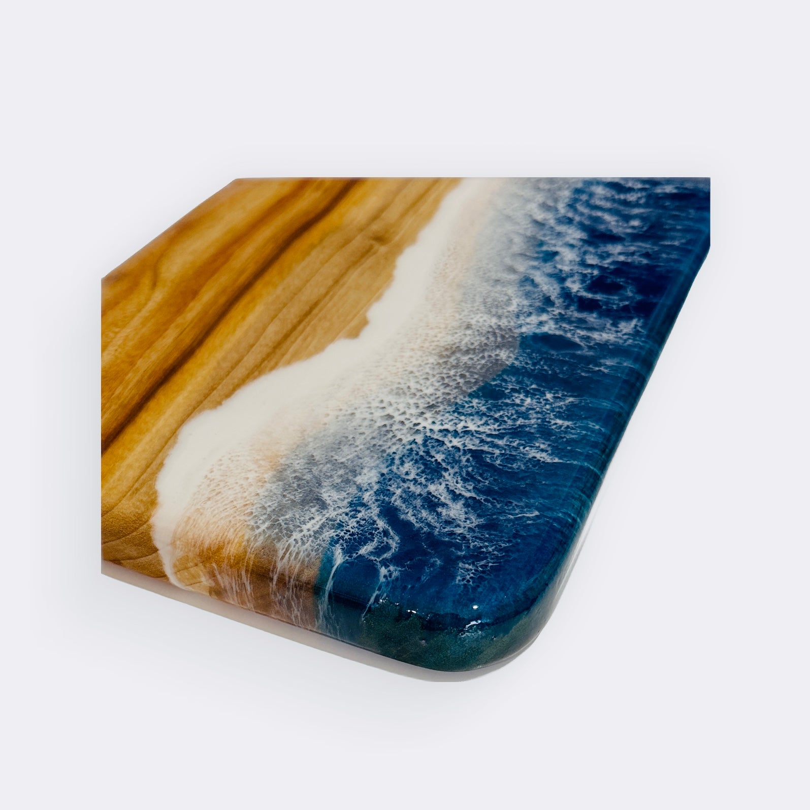 Resin Paddle Serving Board - Blue