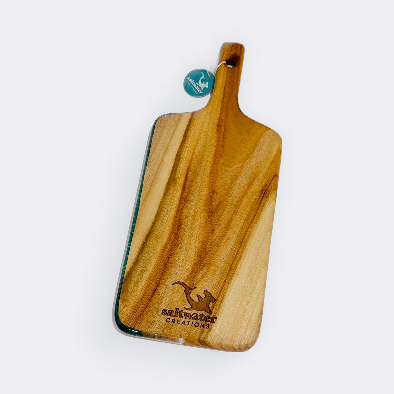 Resin Paddle Serving Board - Blue