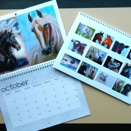 2025 Monthly Animal Artwork calendar