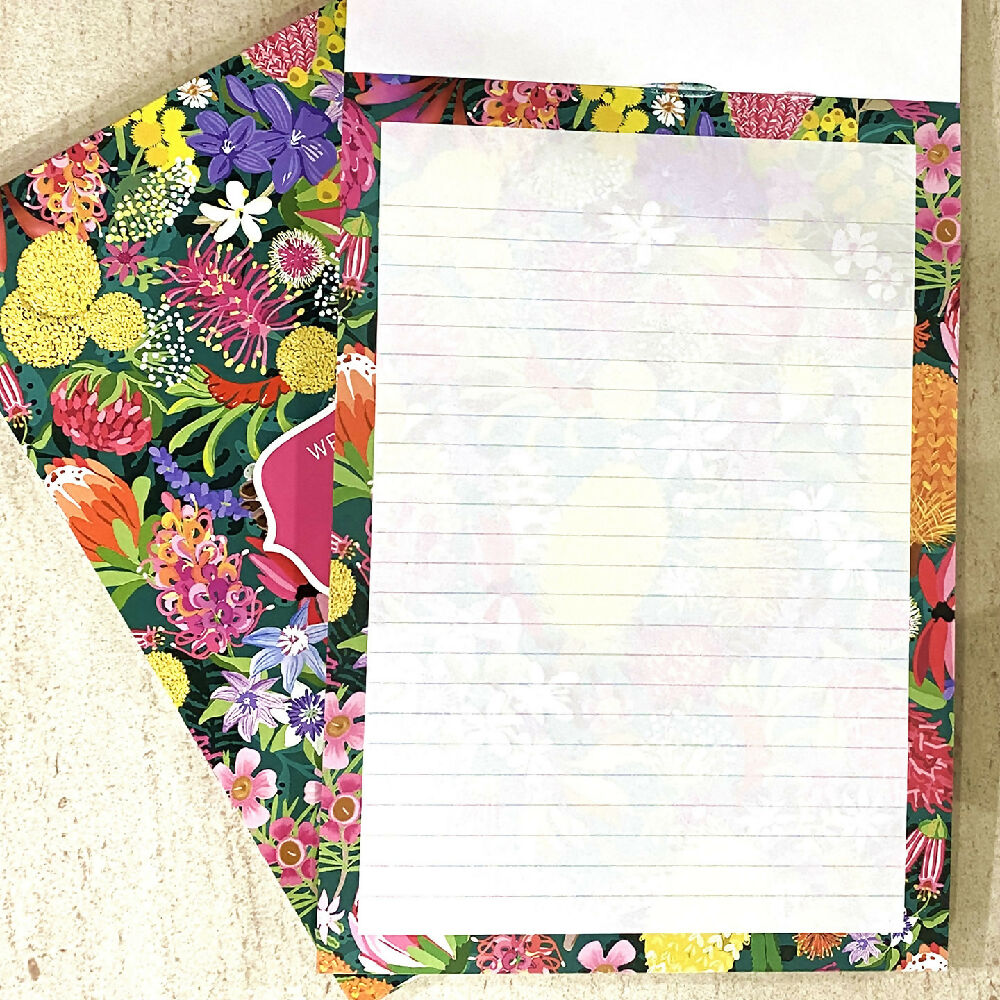 Writing-Pad-Vibrant-Australian-Florals-A3