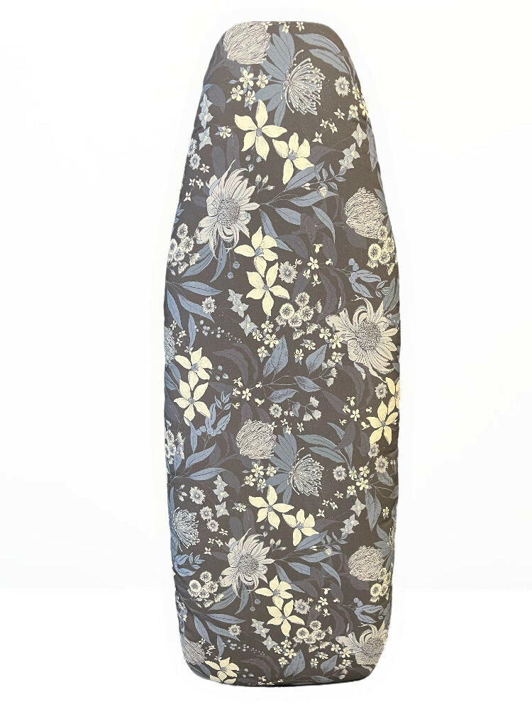 Bea Navy Floral Padded ironing board cover