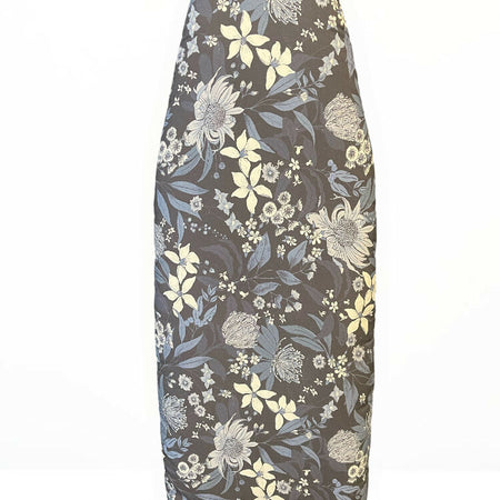 Bea Navy Floral Padded ironing board cover