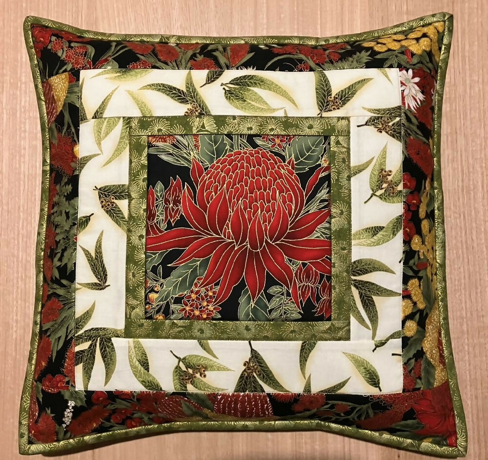 cushion-cover-handmade-Australian-native-waratah_2