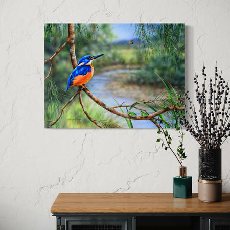 Azure Kingfisher - Titled 