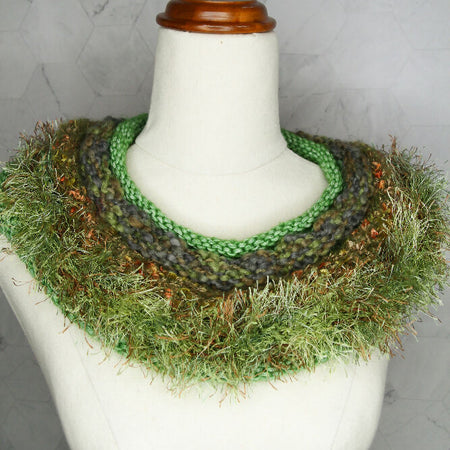 Winterfell Green Hand Knitted Cowl
