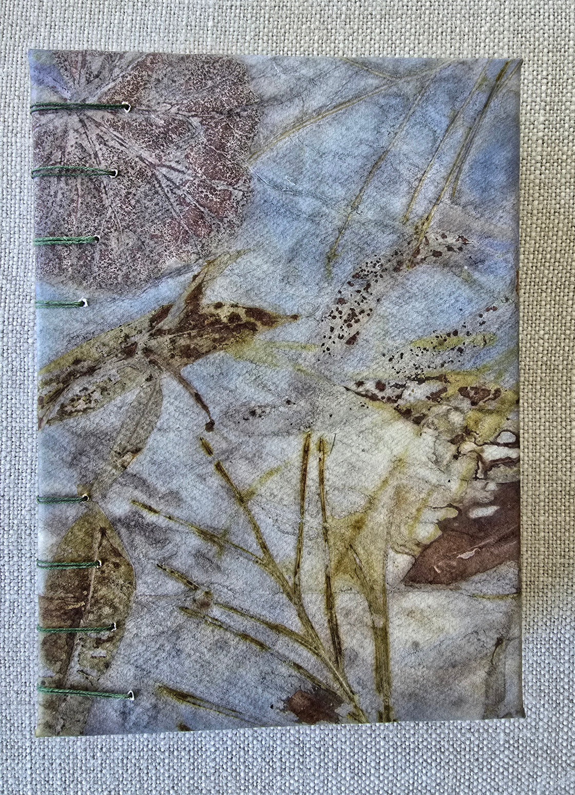 A Little Piece of Nature - Handmade Eco-Printed A5 Journal
