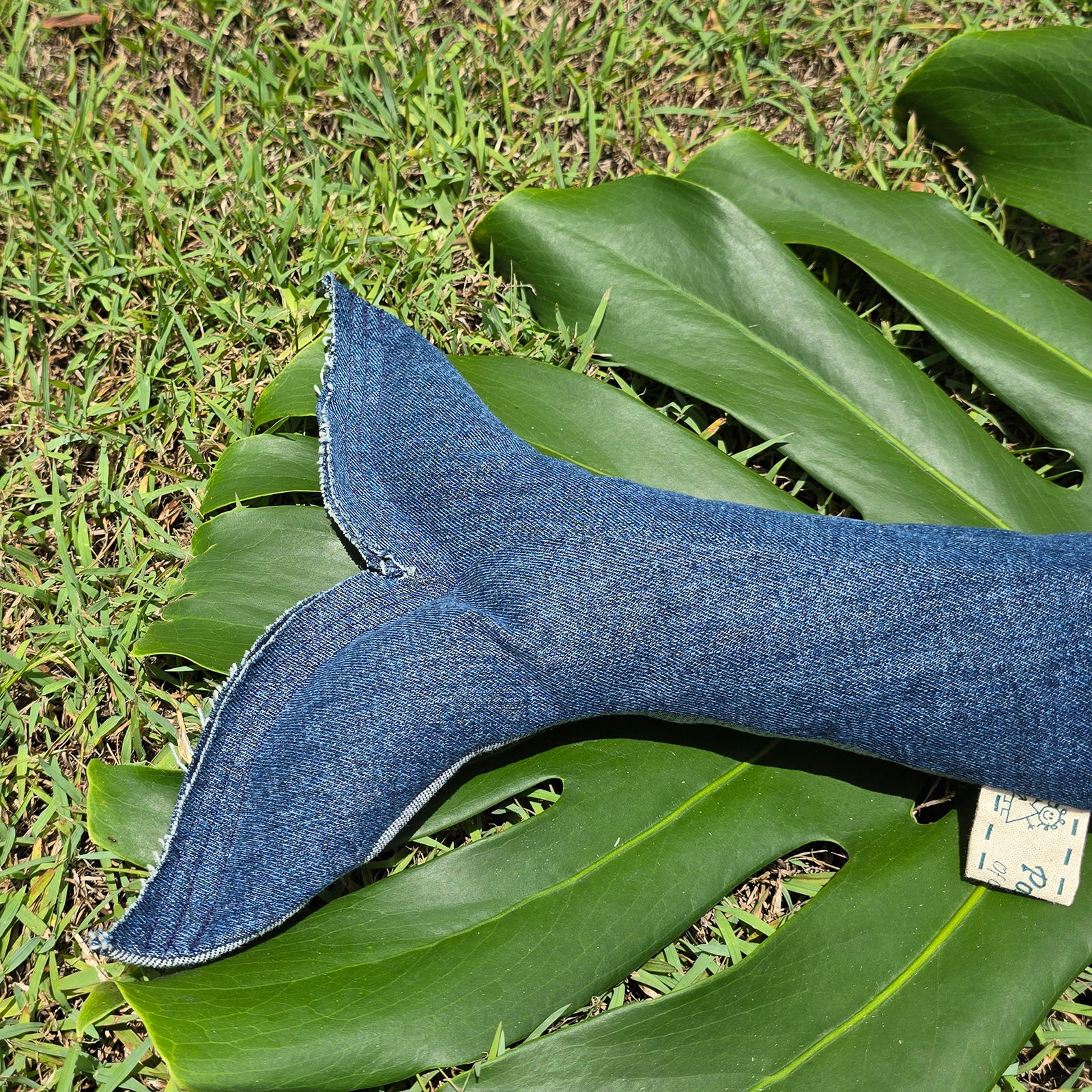 Upcycled Denim Whale - Wilma