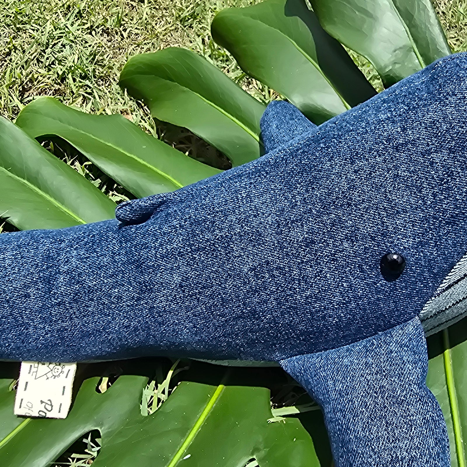 Upcycled Denim Whale - Wilma