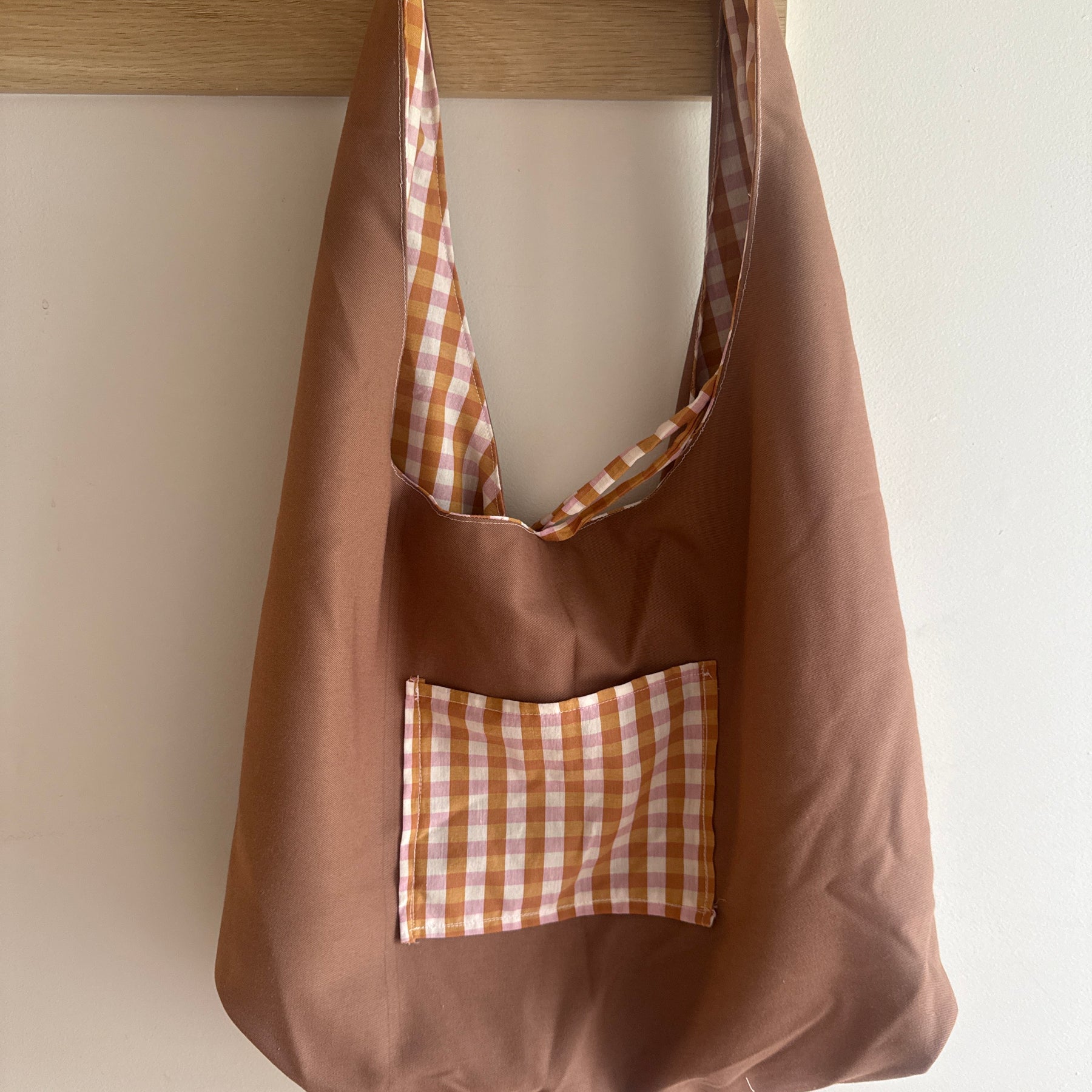 Handmade Gingham Shoulder Bag
