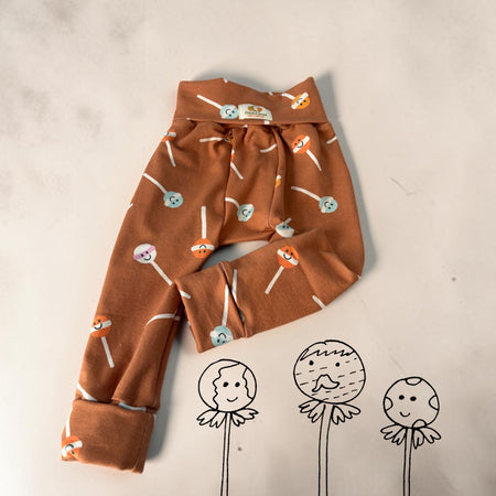Baby and Toddler Lounge Pants Leggings Lollipops Cotton Lycra Size 12-18 months